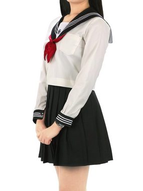GalaxyCat Kostüm Japanische Schuluniform im Kansai Style, Schulmäd, Cosplay Kostüm japanischer Schülerin aus Kansai