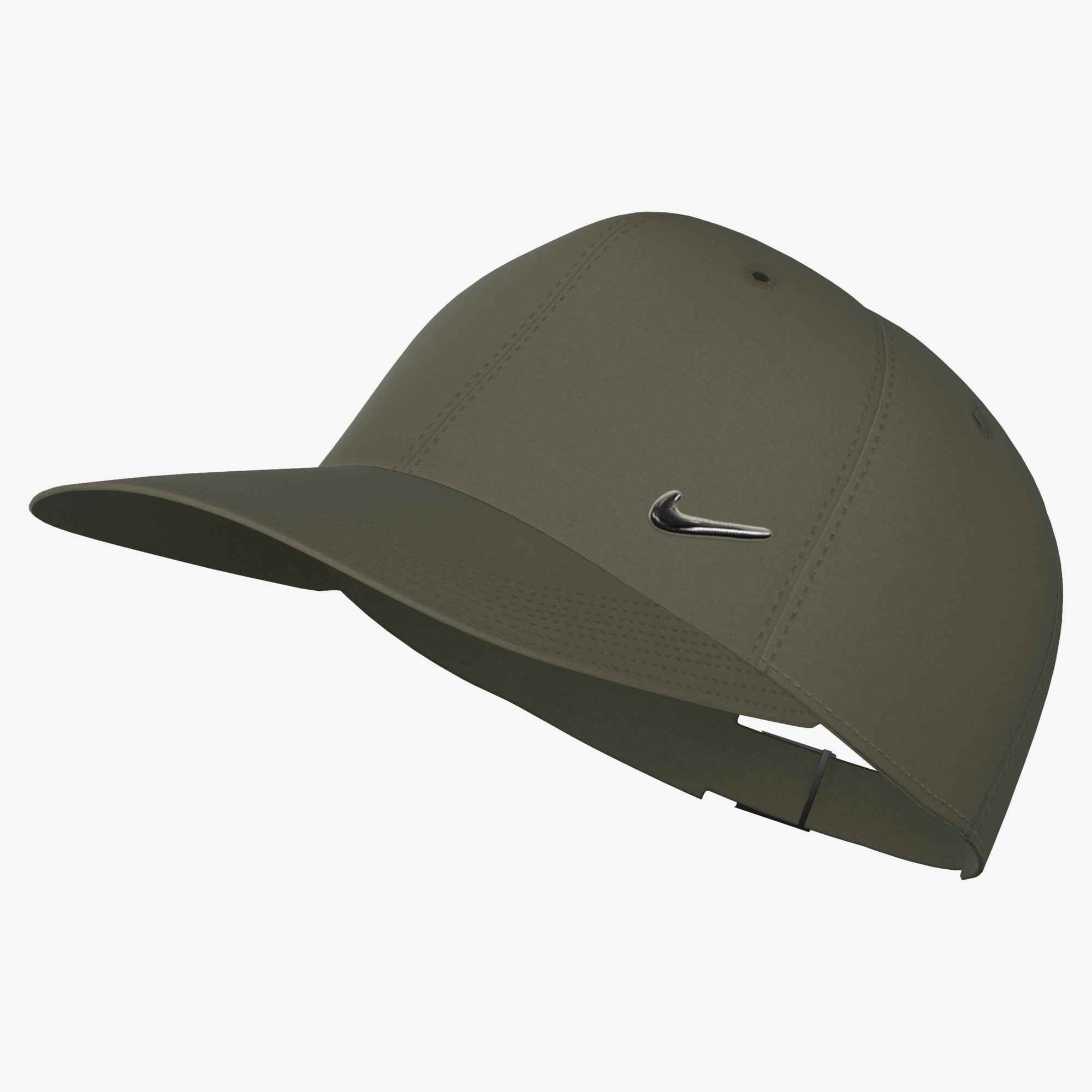 Nike Sportswear Baseball Cap U NK DF CLUB CAP U CB MTSWSH L mit gebogenem Schirm, mit Metall-Swoosh-Logo, mittelhohe Passform