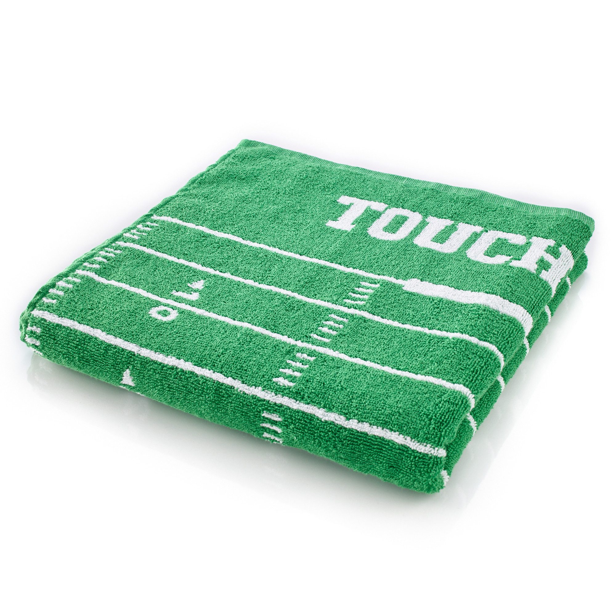40YARDS Badetuch American Football Spielfeld Handtuch, Badetuch, Strandtuch, (1-St), 100% Baumwolle, Größe: 140 x 70 cm