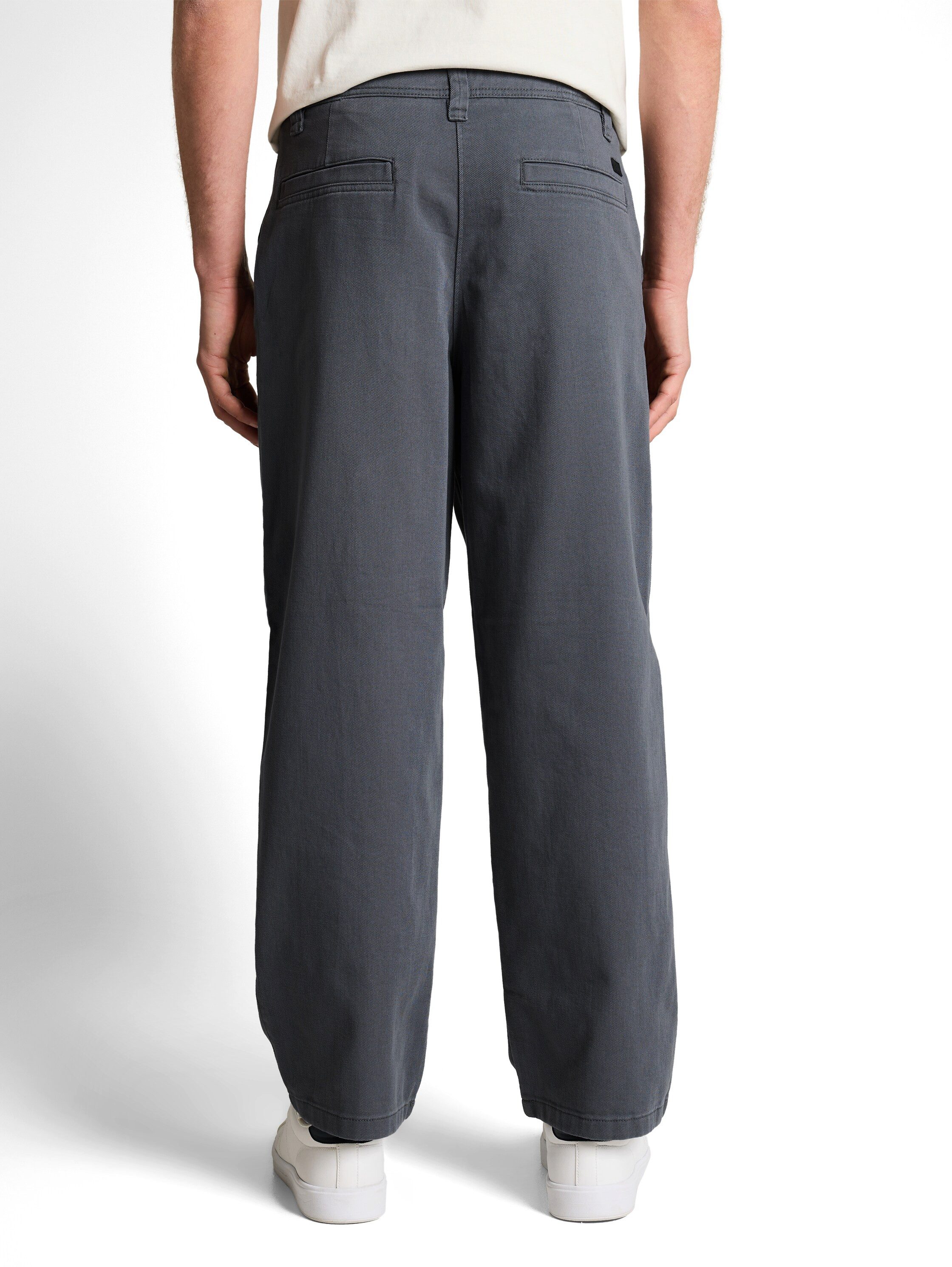 TOM TAILOR Denim Chinohose aus Baumwolle und im Loose Fit