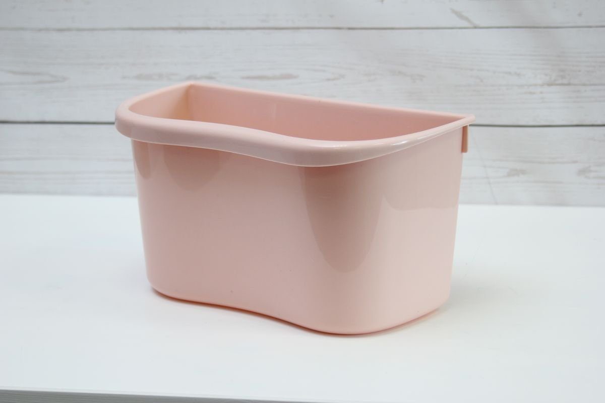 Multi-Küchenaufbewahrungsbox, auch Mülleimer Rosa Kunststoff Biomülleimer 1PLUS Abfalleimer 1PLUS geeignet, Einhängen zum