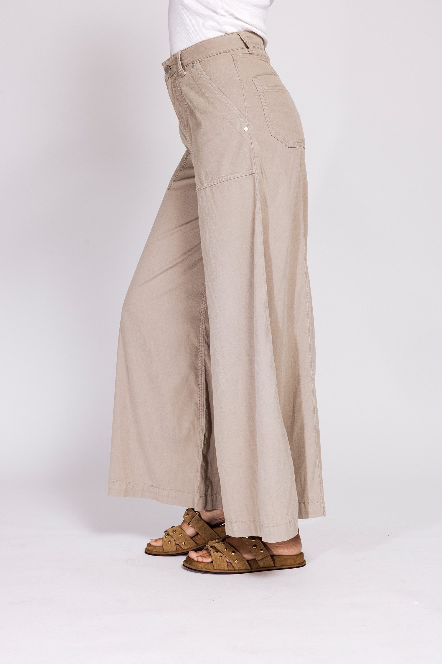Zhrill Culotte CHATTI extra weiter Jeans-Style, normale Passform, mit Gürtelschlaufen – Bild 3 von 4