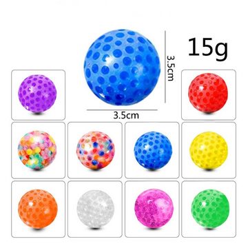 Fivejoy Spielball 3.5cm Mini Stress Balls für Kinder und Erwachsene (10 PCS) (Squishy Balls mit Wasser Perle, Squeeze Ball zu entspannen, konzentrieren, dekomprimieren, Angst Relief), für Autismus ADHS und mehr(Zufälliger Stil)