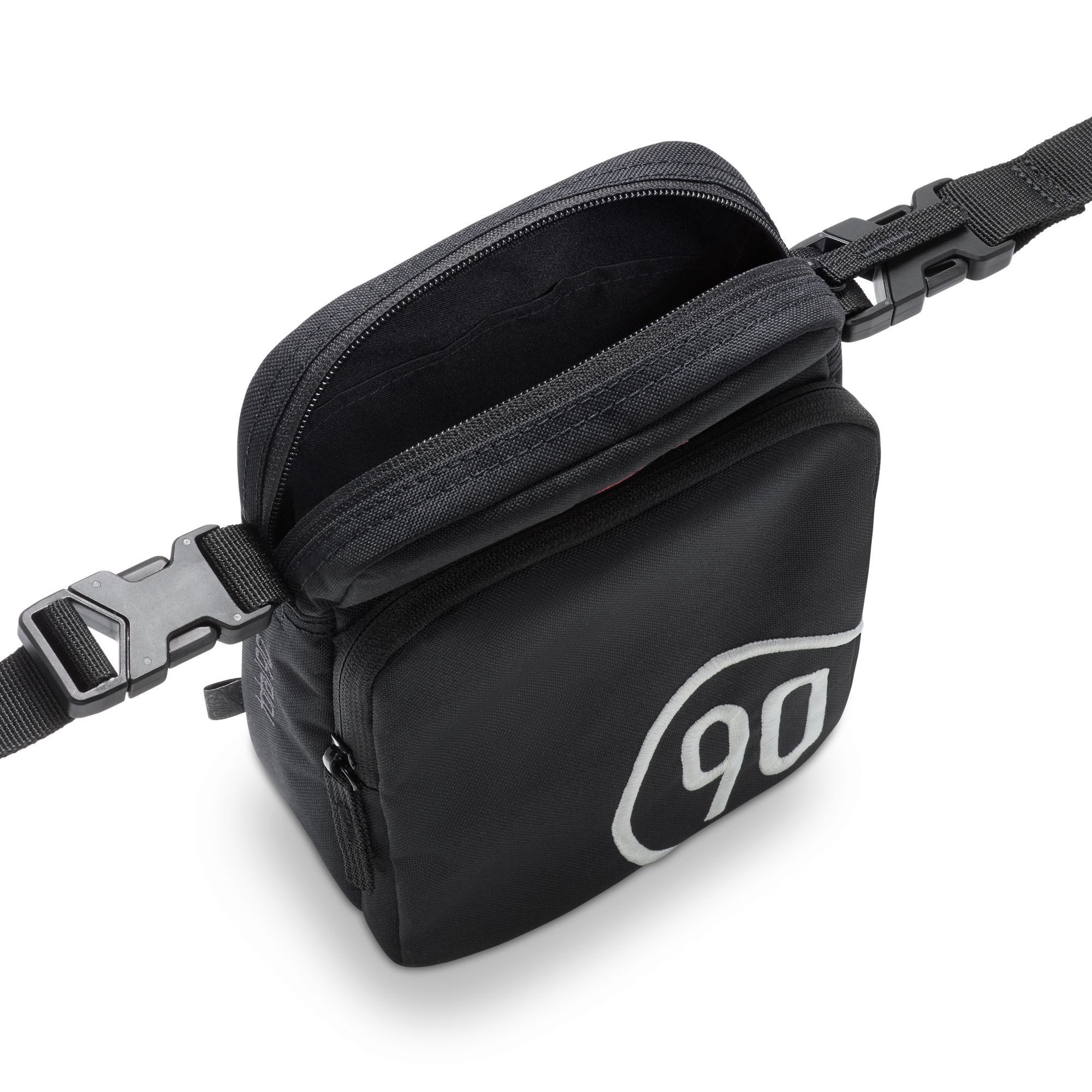 Nike Rucksack NK HERITAGE CROSSBODY T90 FA25, aus Polyester, mit zwei Reißverschlussfächern, asymmetrisches Design – Bild 3 von 5