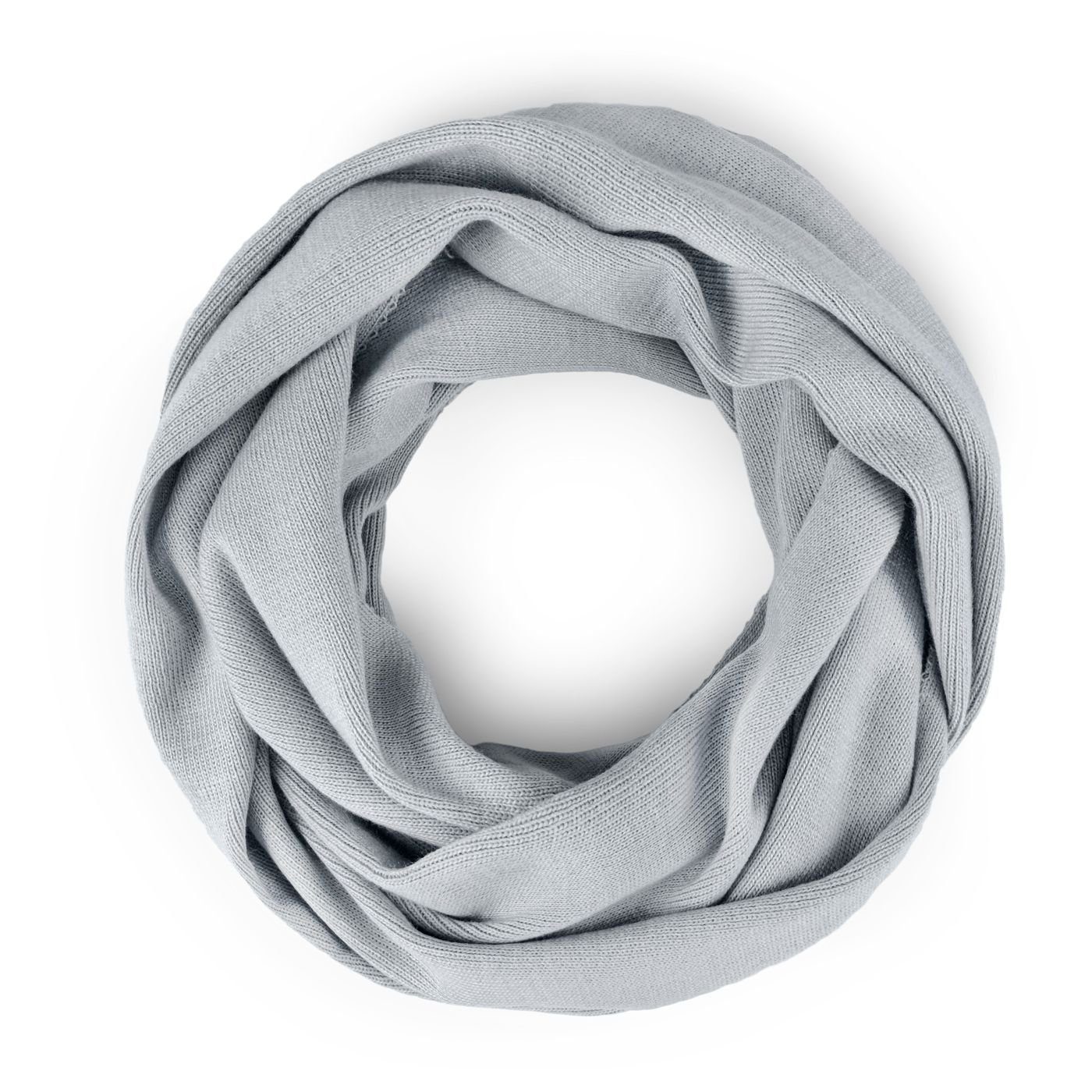 Modeschal Damen Loopschal Strickschal Schlauchschal Schal Feinstrick einfarbig Neverless®