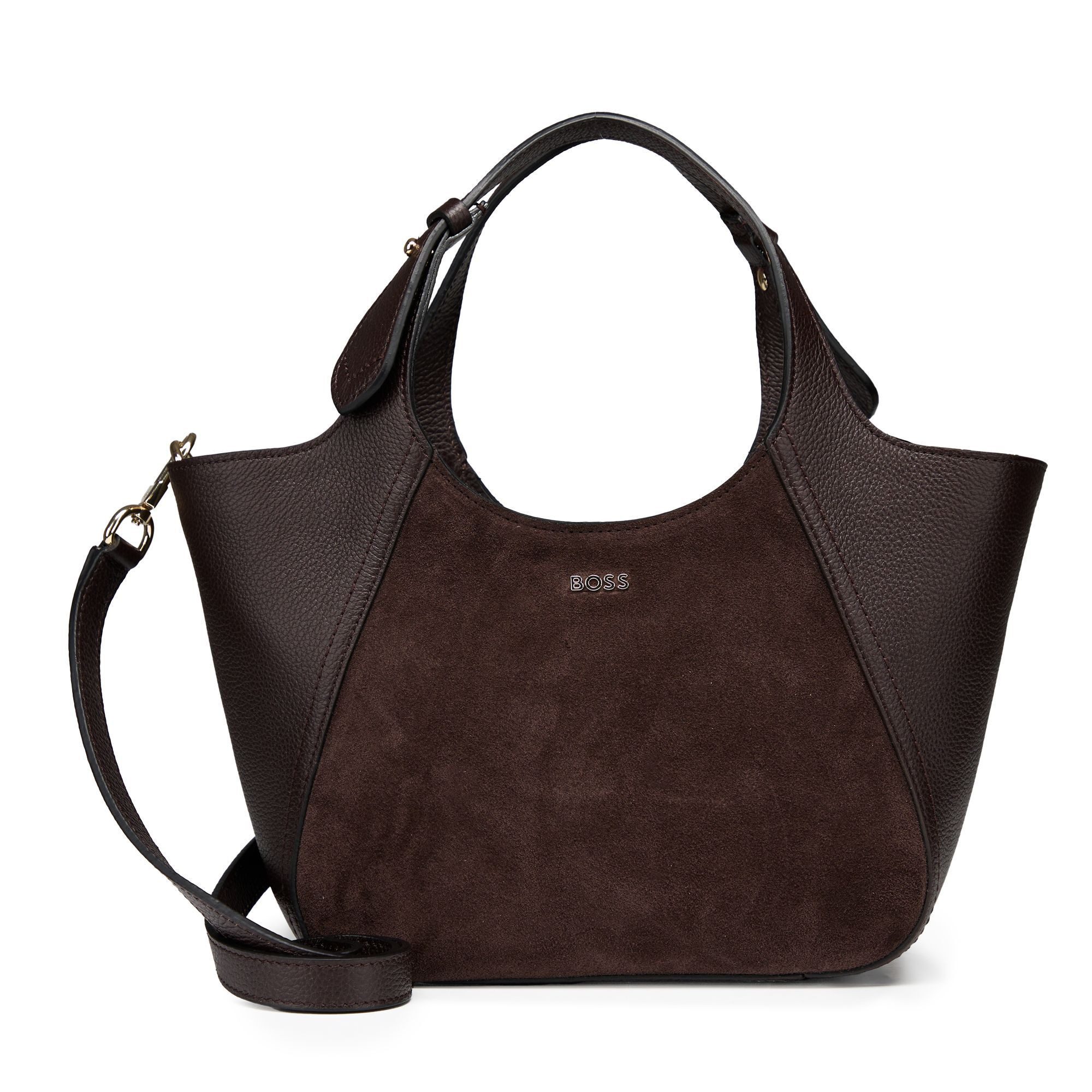 BOSS Schultertasche Lenah, Leder