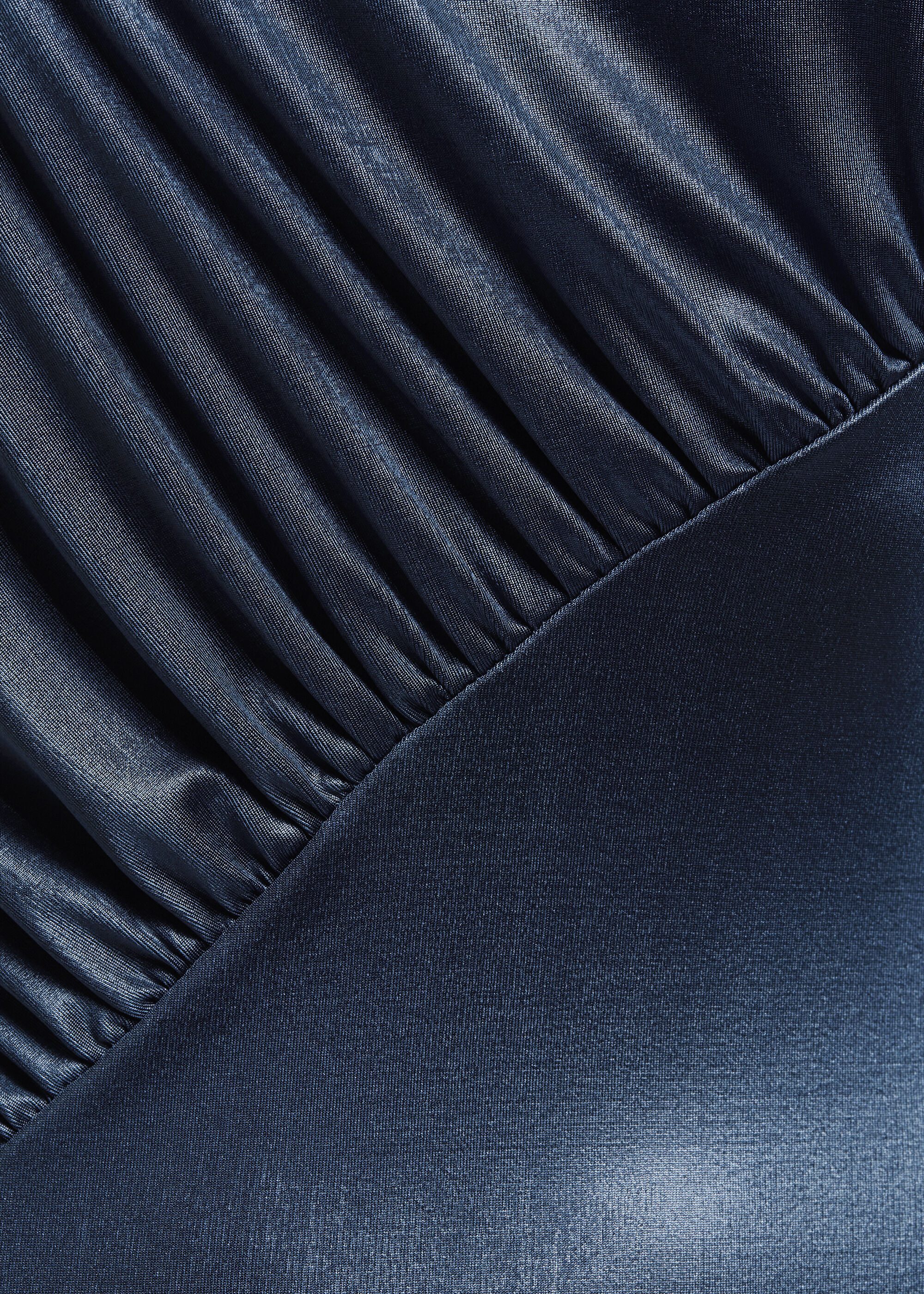 Nicowa Abendkleid EWELIO (1-tlg) aus Metallic-Jersey mit diagonaler Raffung