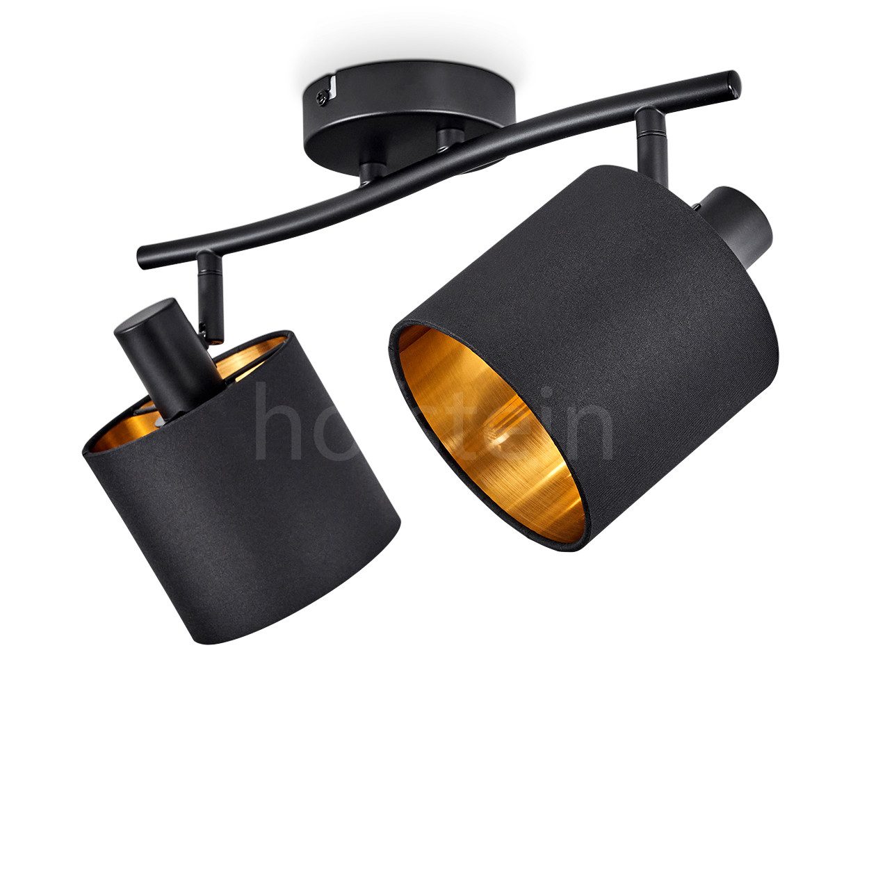 hofstein Deckenleuchte moderne Deckenlampe aus Metall/Stoff günstig online kaufen