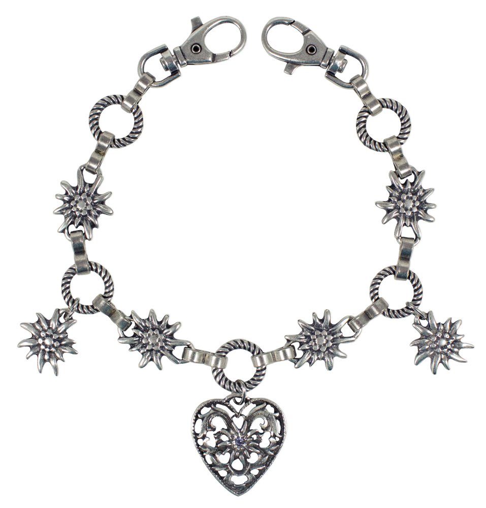 P.S. Schuhmacher Bauchketten und Fußketten Set Charivari Kette mit Herz - Flieder