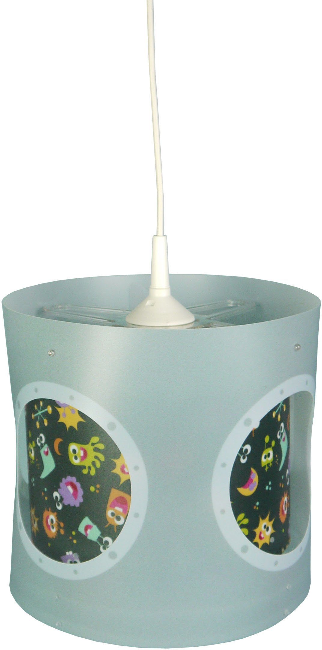 niermann Hängeleuchte Aliens, Kinderlampe, Kinderzimmer, Der innere Lampenschrim dreht sich sobald das Licht eingeschaltet ist