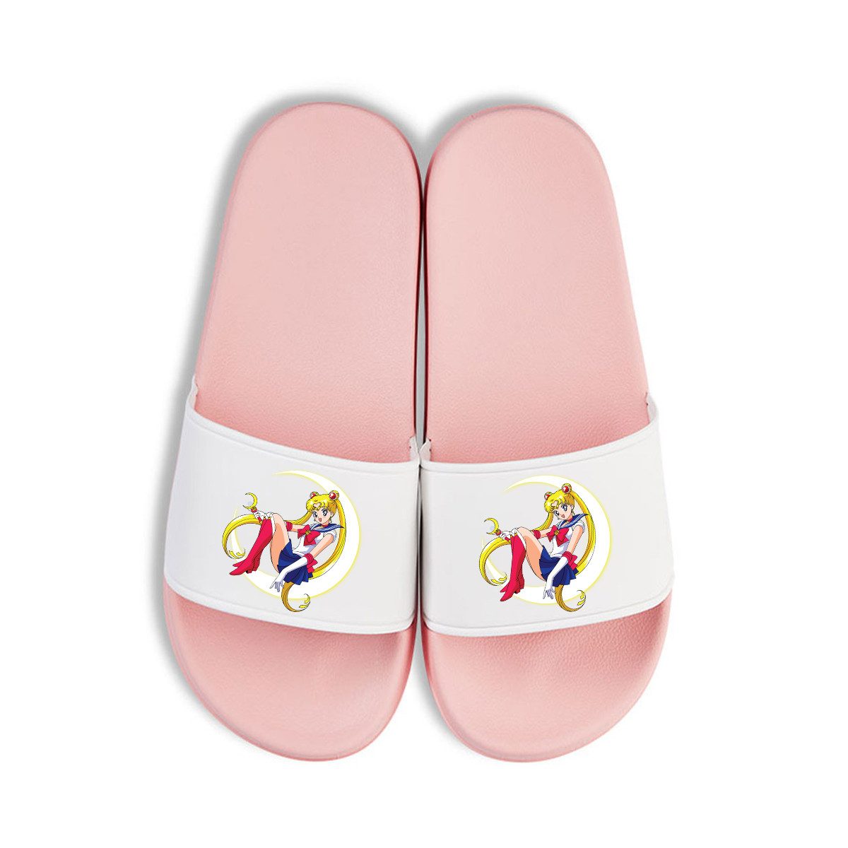 Youth Designz Sailor Moon Unisex Badelatschen Flip Flops Badeschuh mit lustigen Logo für Damen und Herren