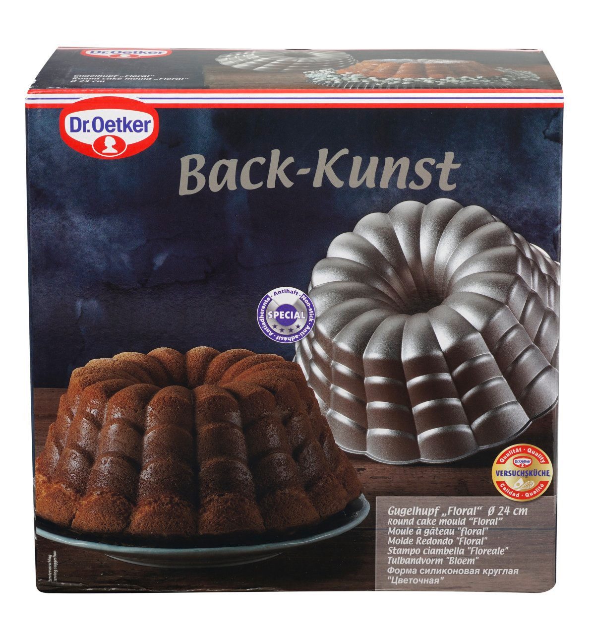 Dr. Oetker Küchenhelfer Gugelhupfform Floral, (1-tlg), Gugelhupfform, Backform Floral, +230°, Antihaftbeschichtung – Bild 5 von 5