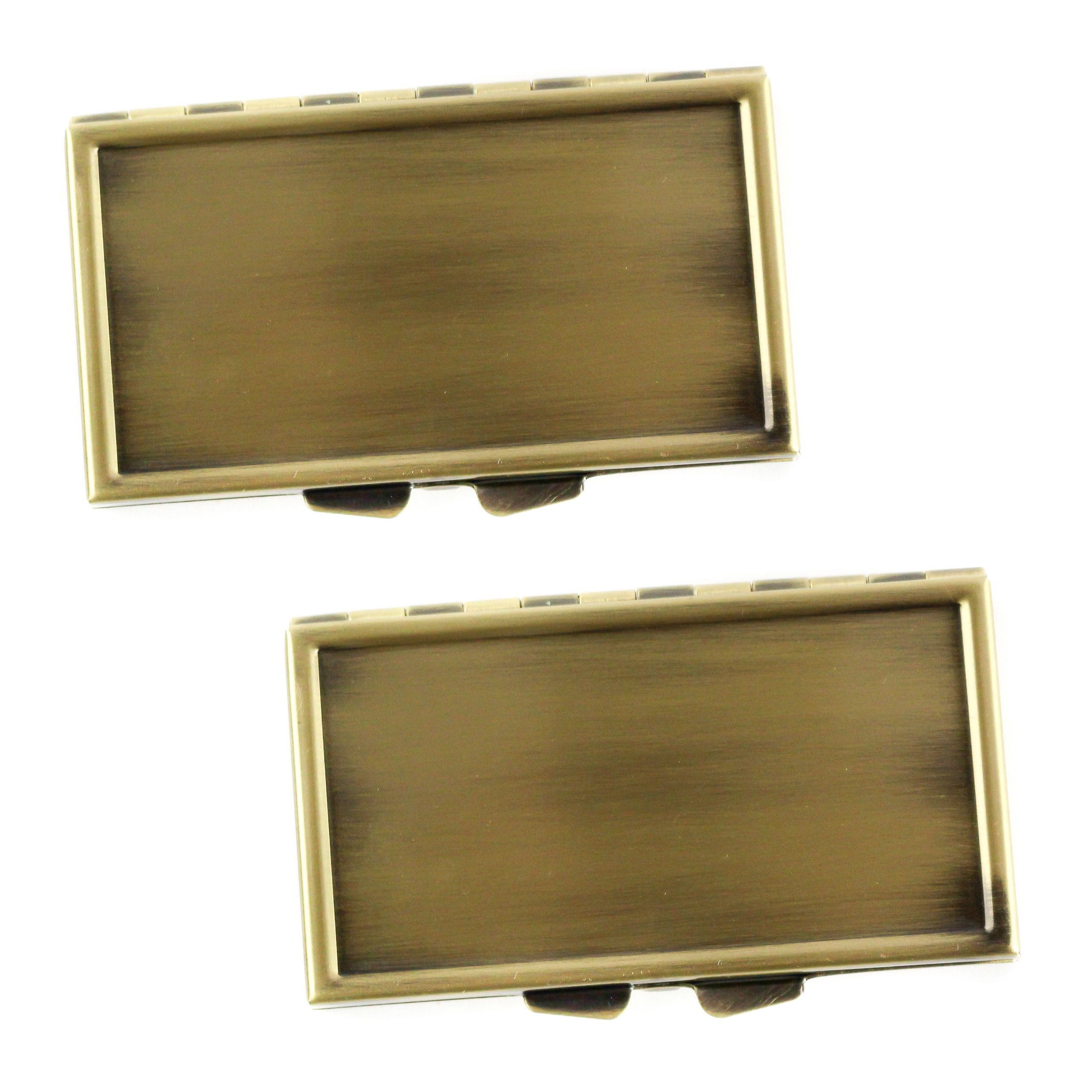 Lantelme Pillendose 2 Stück Set Tablettenbox Deckel mit 3 Fächern klein und Flach, Medikamentenbox für Jackentasche, Handtasche für Zuhause und Reisen