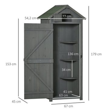 Outsunny Gerätehaus, BxT: 54.2x77 cm