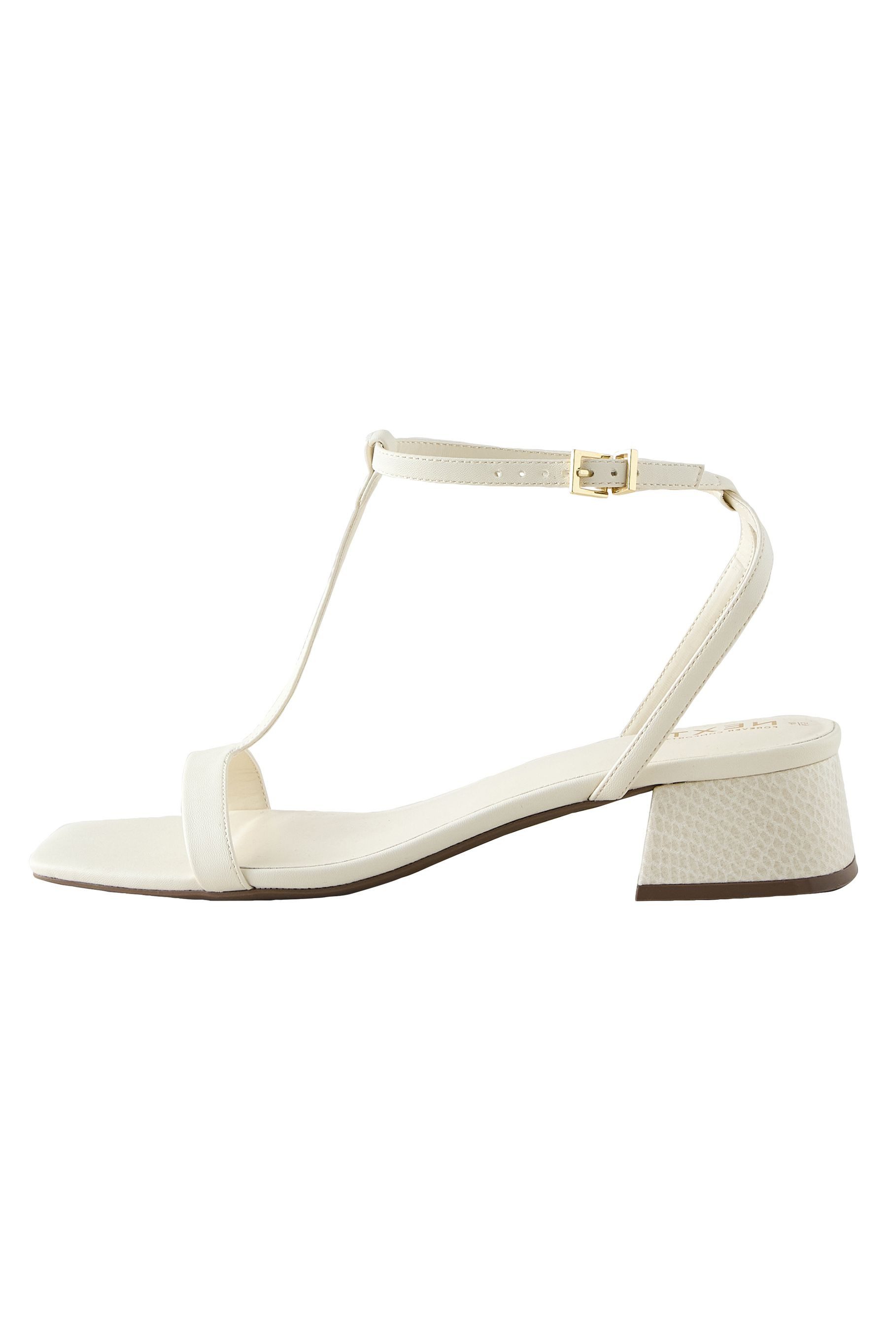 Next Forever Comfort® Sandale mit flachem Blockabsatz Riemchensandale (1-tl günstig online kaufen