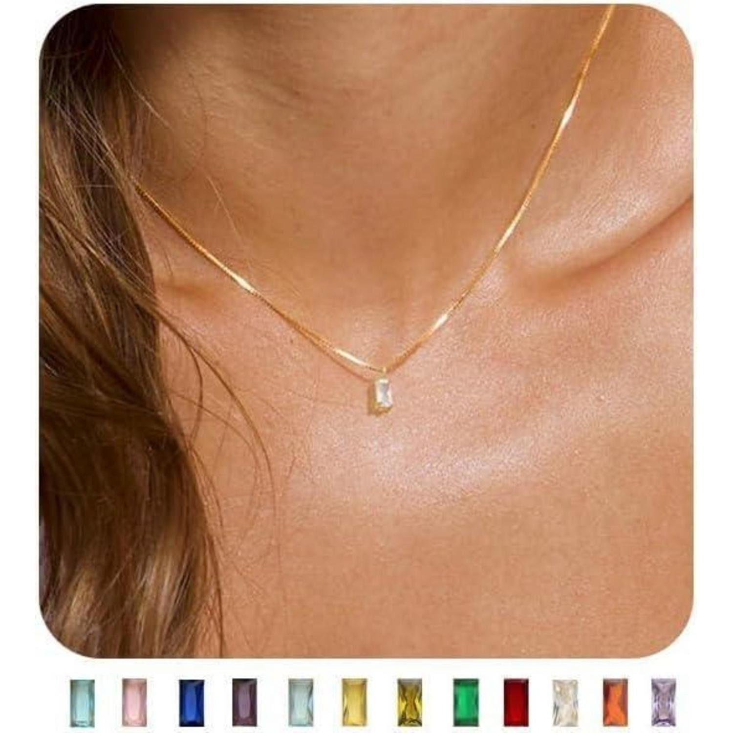 LuxusKollektion Kette und Anhänger Set Kette Damen 14K Vergoldet 925 Silber günstig online kaufen