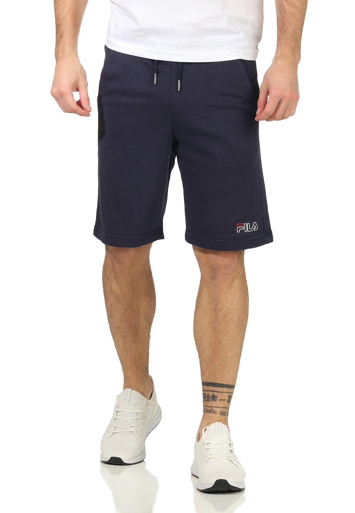 Fila Shorts Fila Short Herren AMIR SWEAT SHORTS 682865 Dunkelblau 170 Black Iris