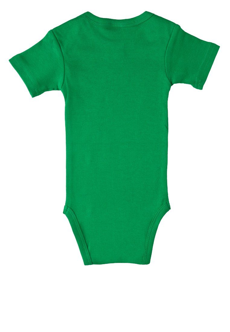 Der Body kleine LOGOSHIRT grün Maulwurf-Aufdruck mit