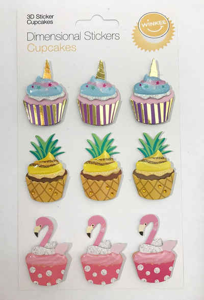 MAGS Sticker Cupcakes 3 D - Pack, 14818
