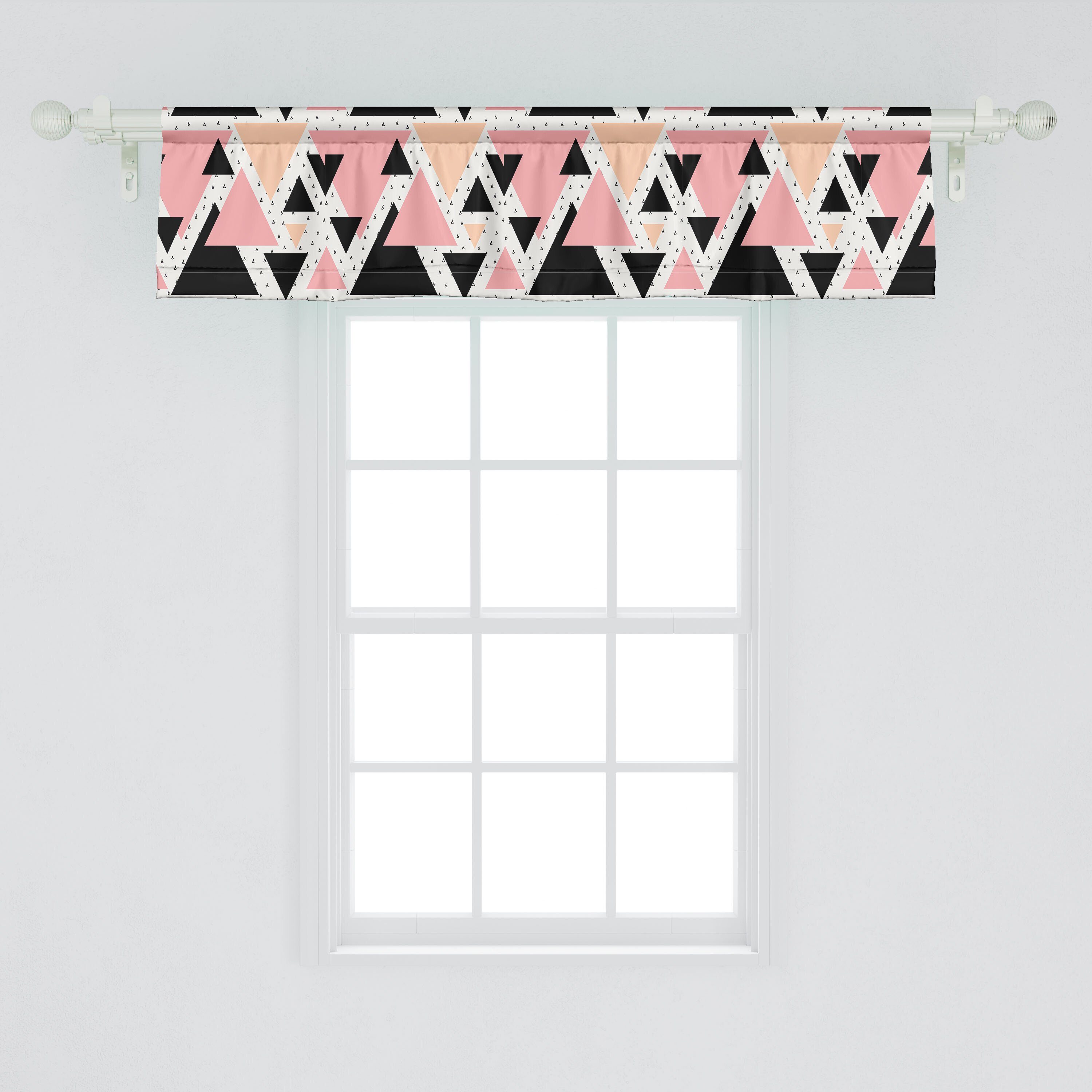 Scheibengardine Vorhang Volant Moderne Gekritzel-Kunst für Dekor Stangentasche, mit Microfaser, Schlafzimmer Abakuhaus, Geometrisch Küche