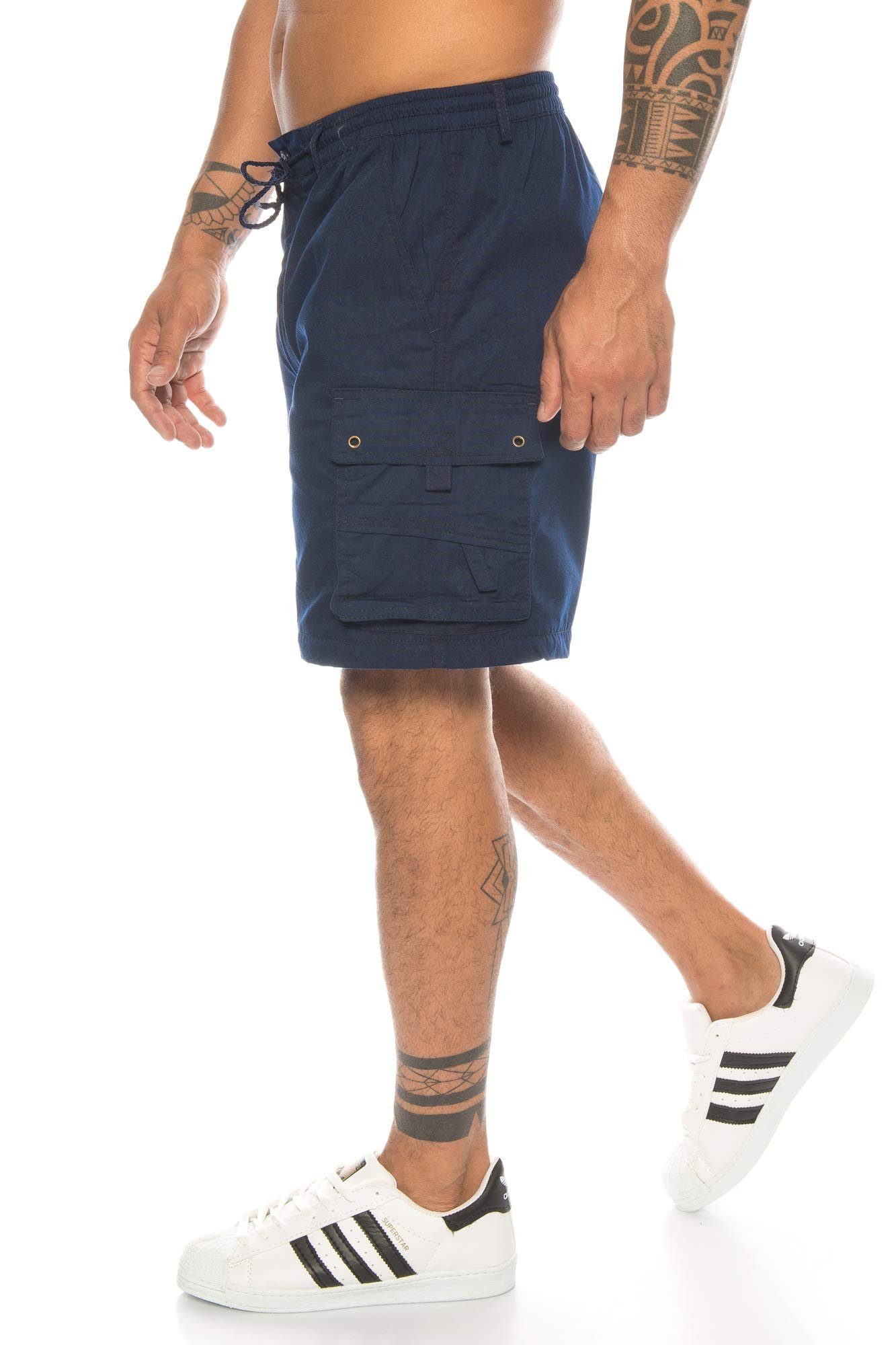 Kendindza Collection Cargobermudas Bermudas Herren Kurze Hose Herren 3/4 Hose Herren Cargo Taschen Abnehmbare Beine kurze Hose Herren Cargoshorts Herren Sommer