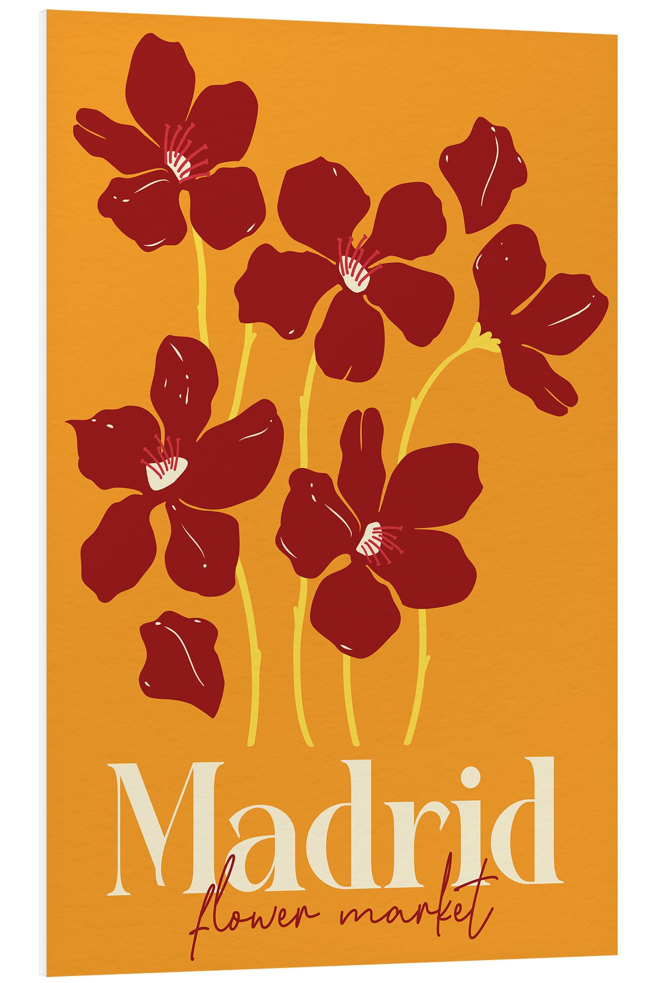 Posterlounge Wandbild Flower Market Madrid II, Pineapple Licensing, erhältlich als Poster, Leinwandbild, Wandsticker oder Acrylglasbild