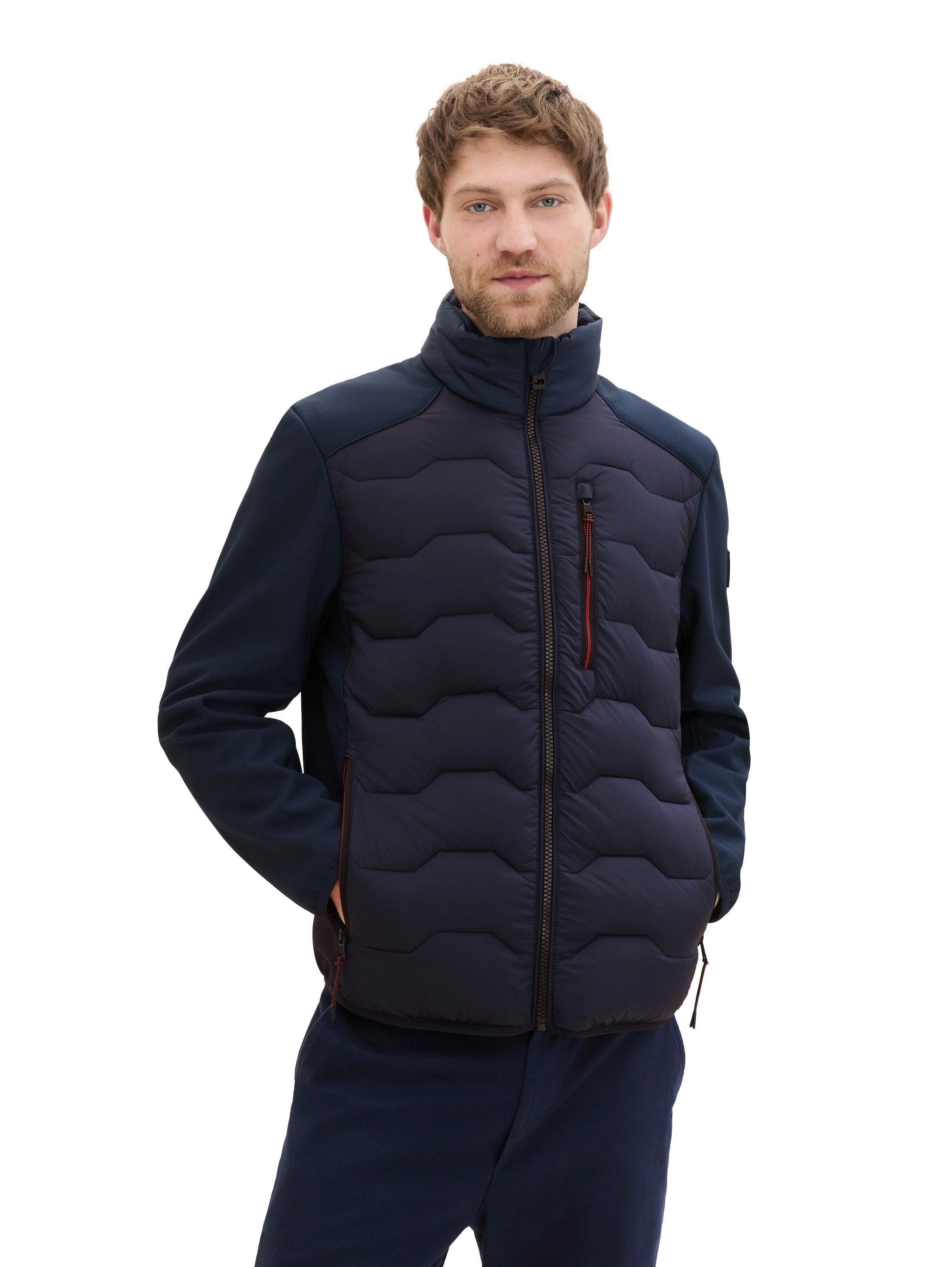 TOM TAILOR Anorak Hybrid Jacke mit Stehkragen günstig online kaufen