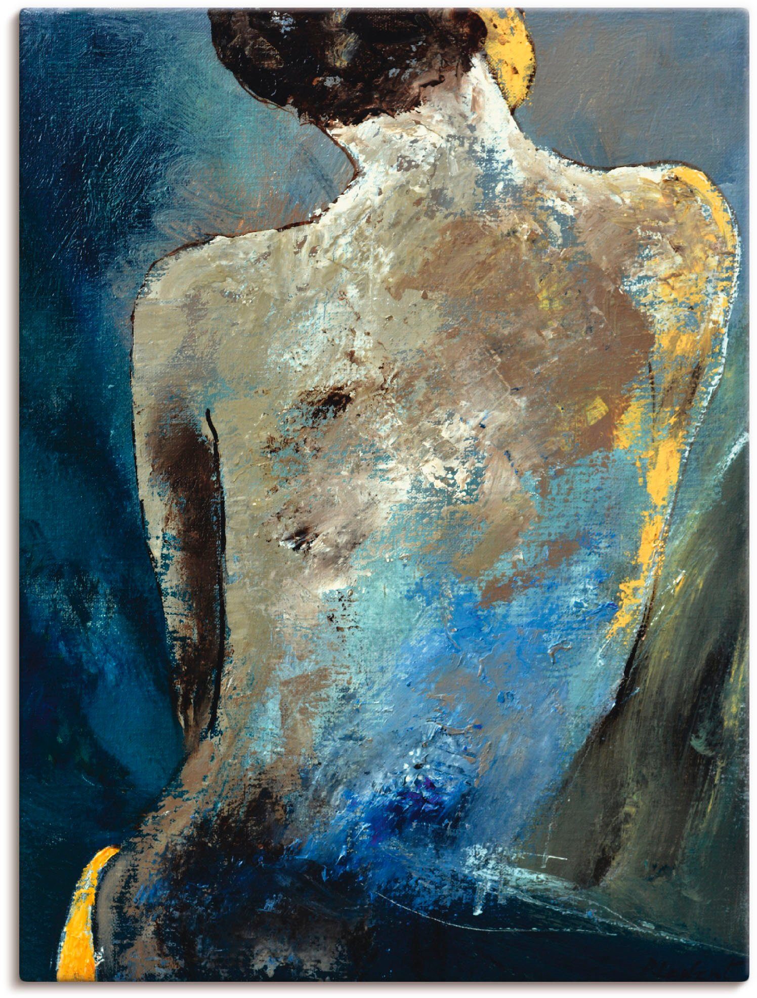 Wandaufkleber Größen Nackten, Wandbild (1 Artland Rücken Frau St), in oder als einer Leinwandbild, versch. Alubild, Poster