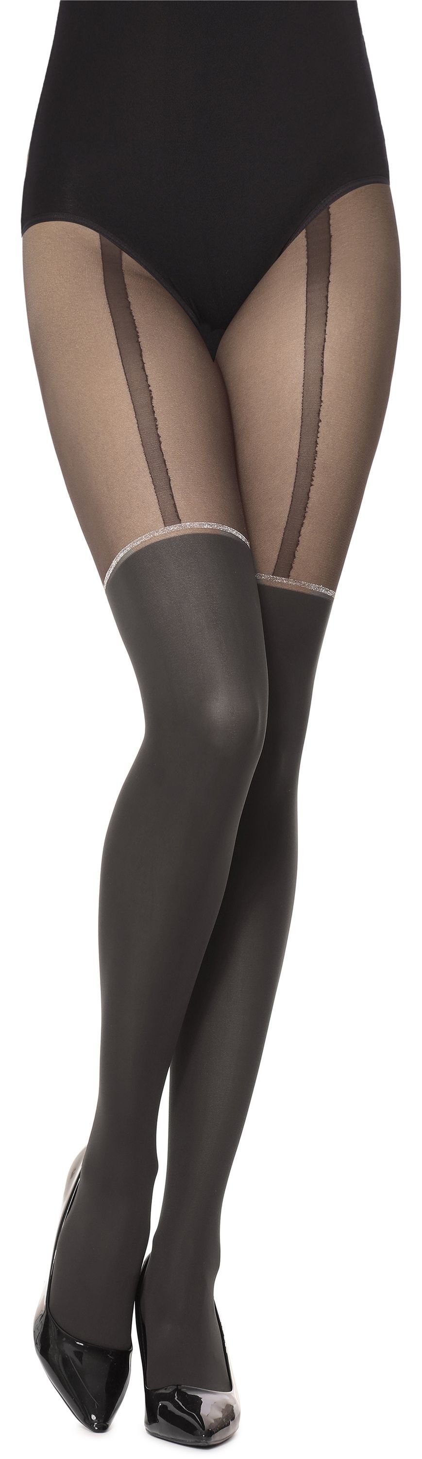 Merry Style Strumpfhose Damen Strumpfhose MSSST004 (1 St) Graphite