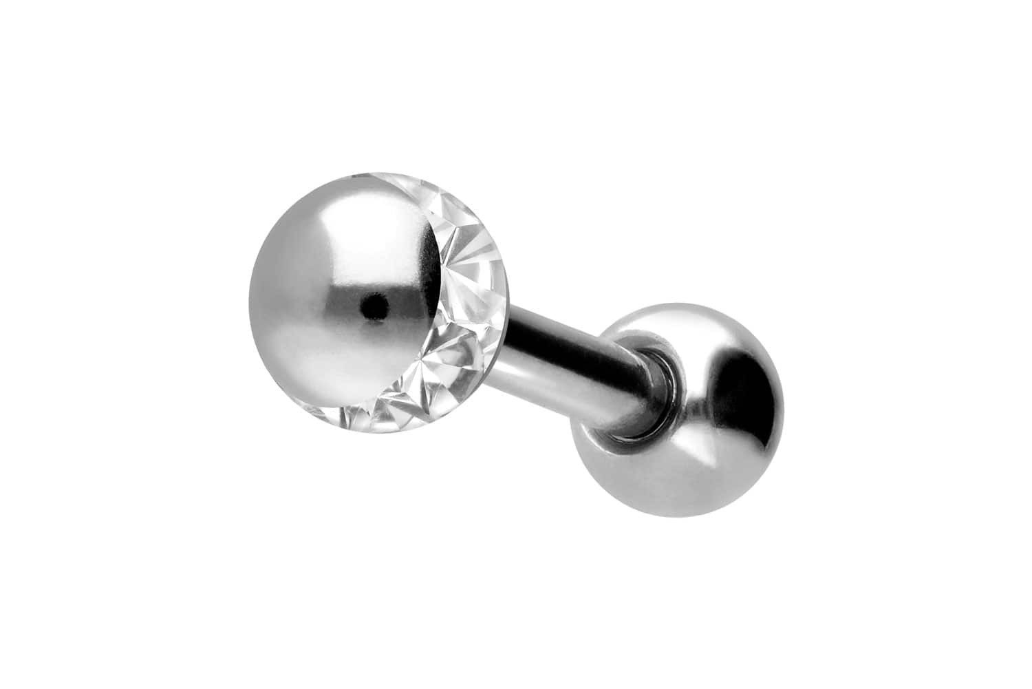 Piercing-Set Chirurgenstahl Ohrpiercing EPOXY-RING-KUGEL