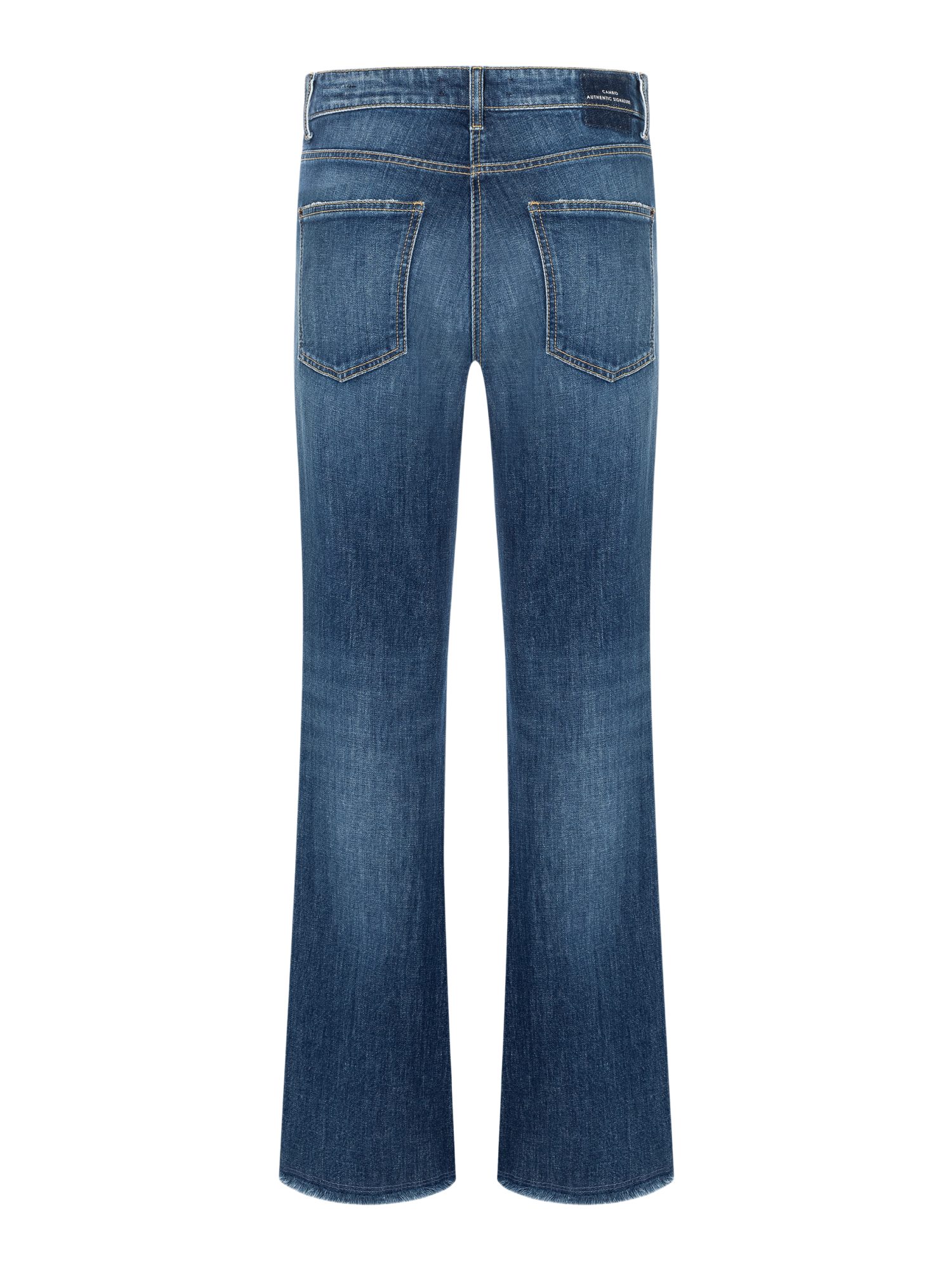 Cambio Stretch-Hose blau, Casual, Baumwolle, Unifarben, Regular Fit, Hoch