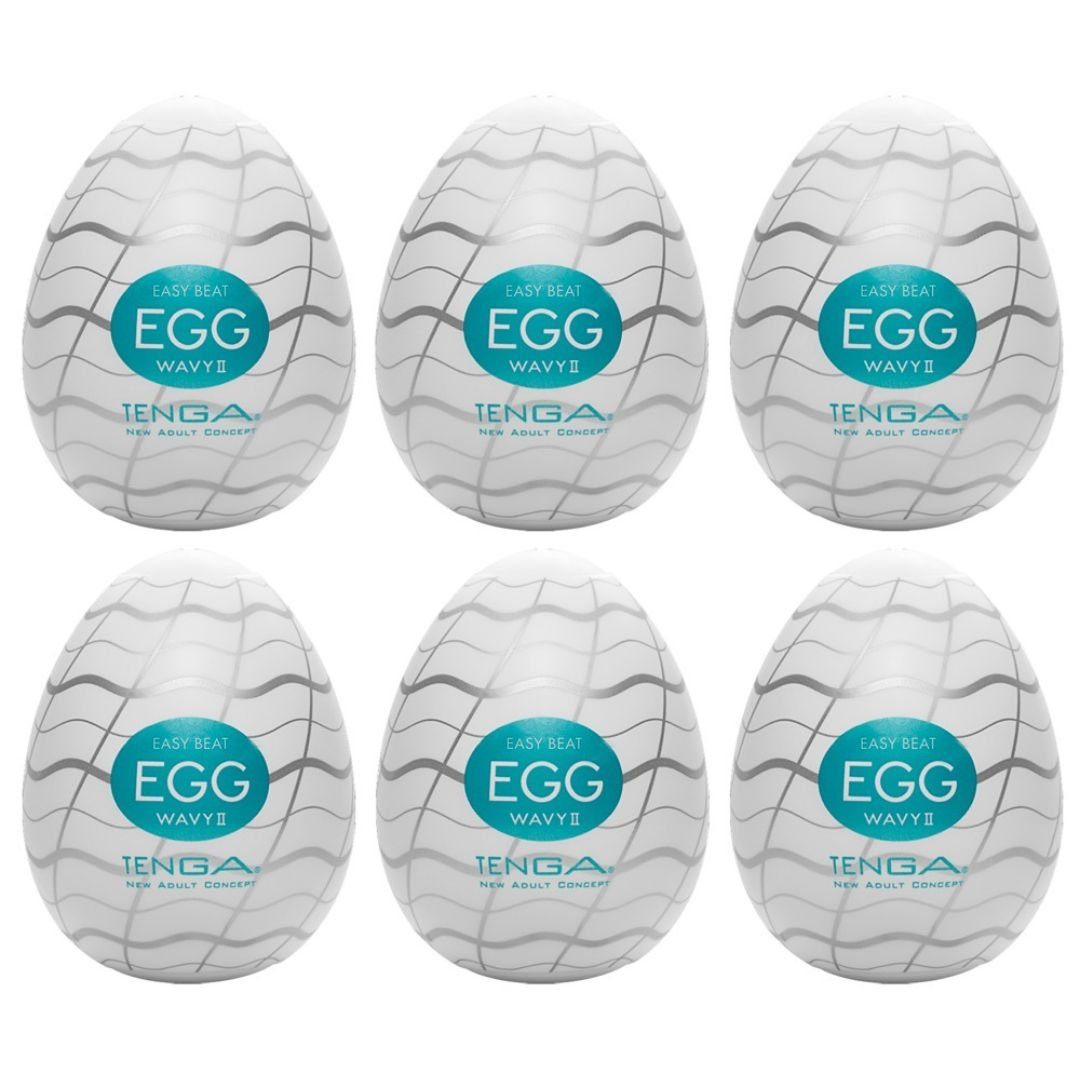 Tenga Masturbator Egg II, 6-tlg. Wavy