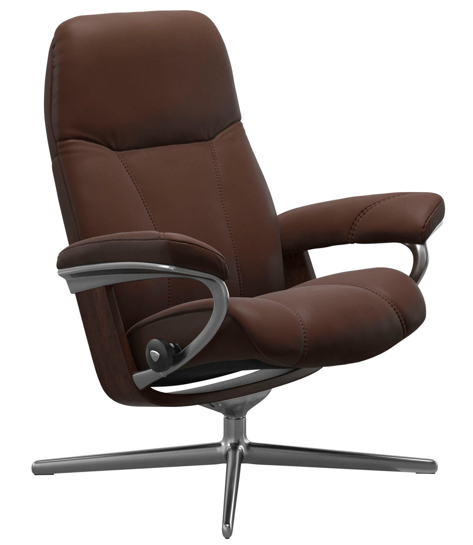 Stressless® Relaxsessel Consul, mit Cross Base, Größe S, M & L, Holzakzent Braun