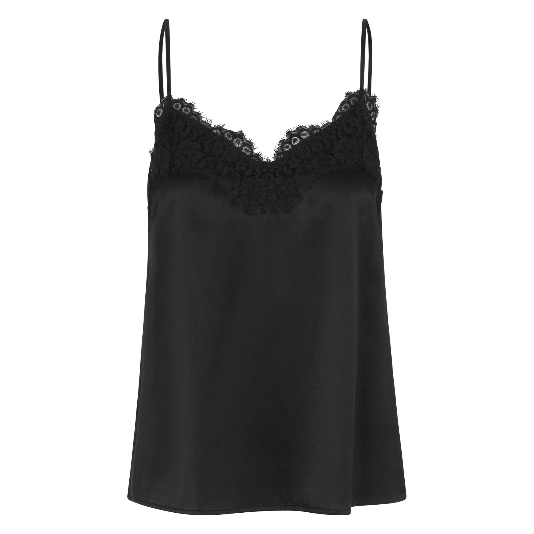 rosemunde Shirttop ROSEMUNDE Top JADE aus Seide - Black