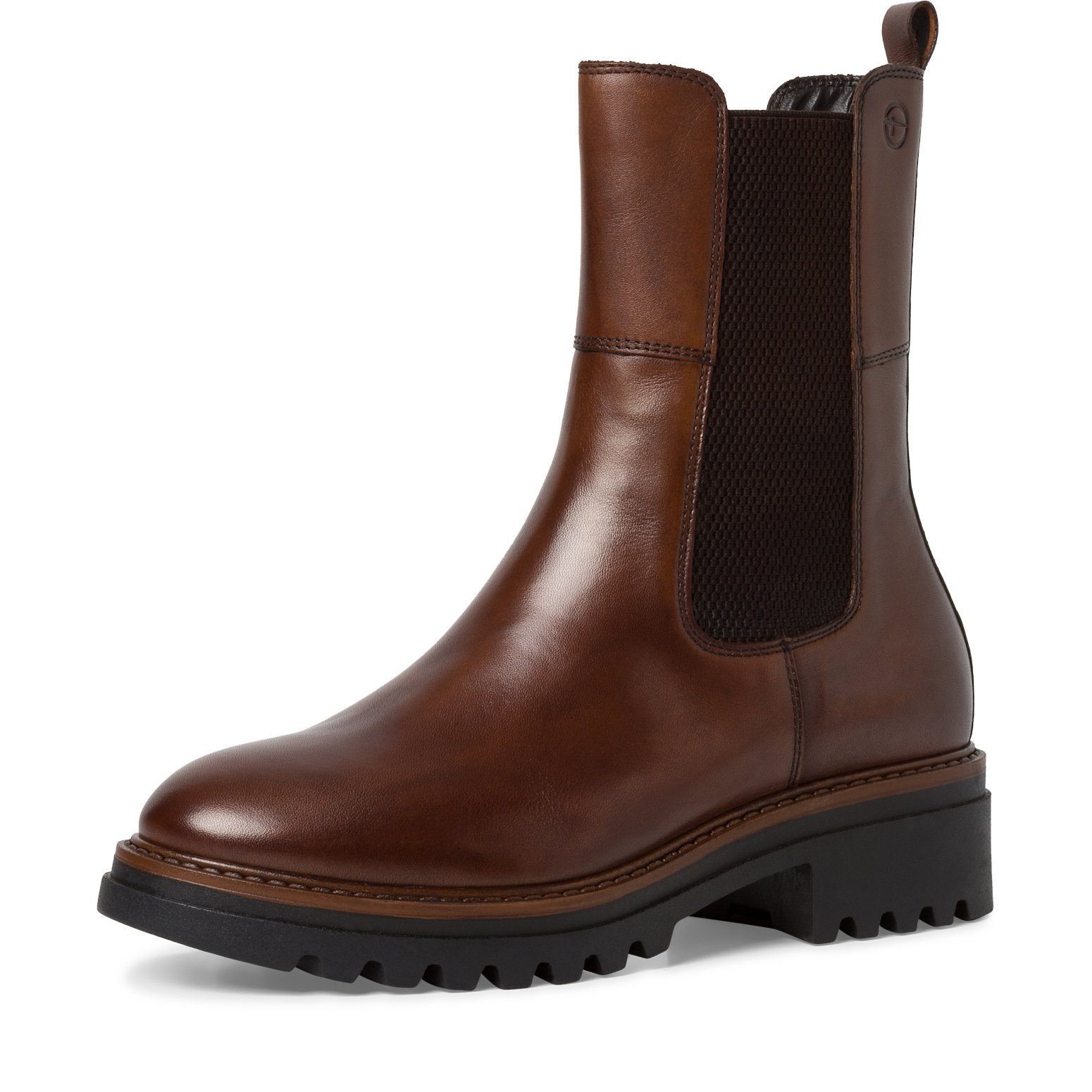 Tamaris Chelsea Boots | Modell 1-25474-41 In Schmaler Passform, Echtes Leder, Gepolsterte TOUCH-IT Decksohle
