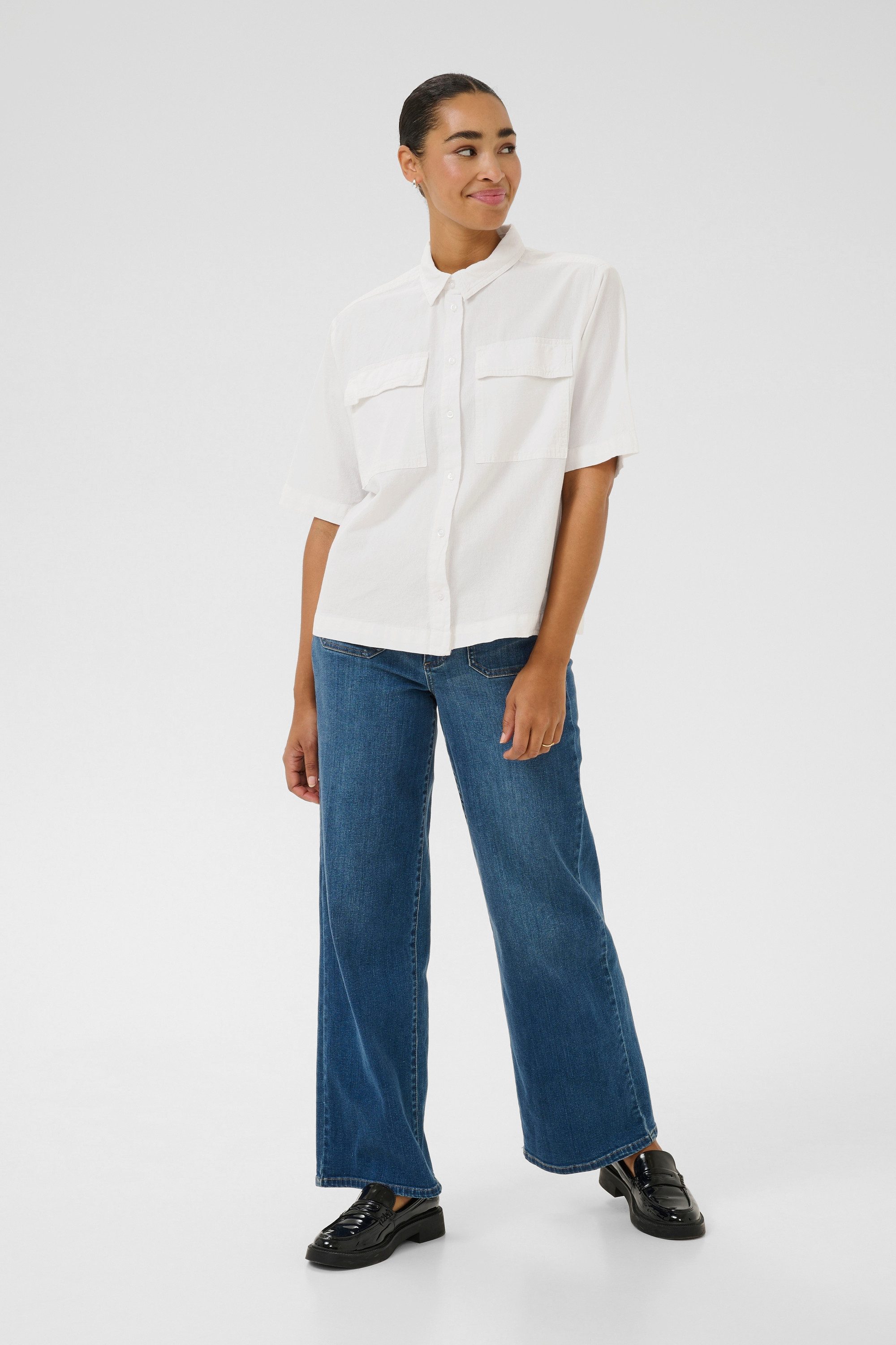 KAFFE Kurzarmhemd Kurzarmhemd KAnaya