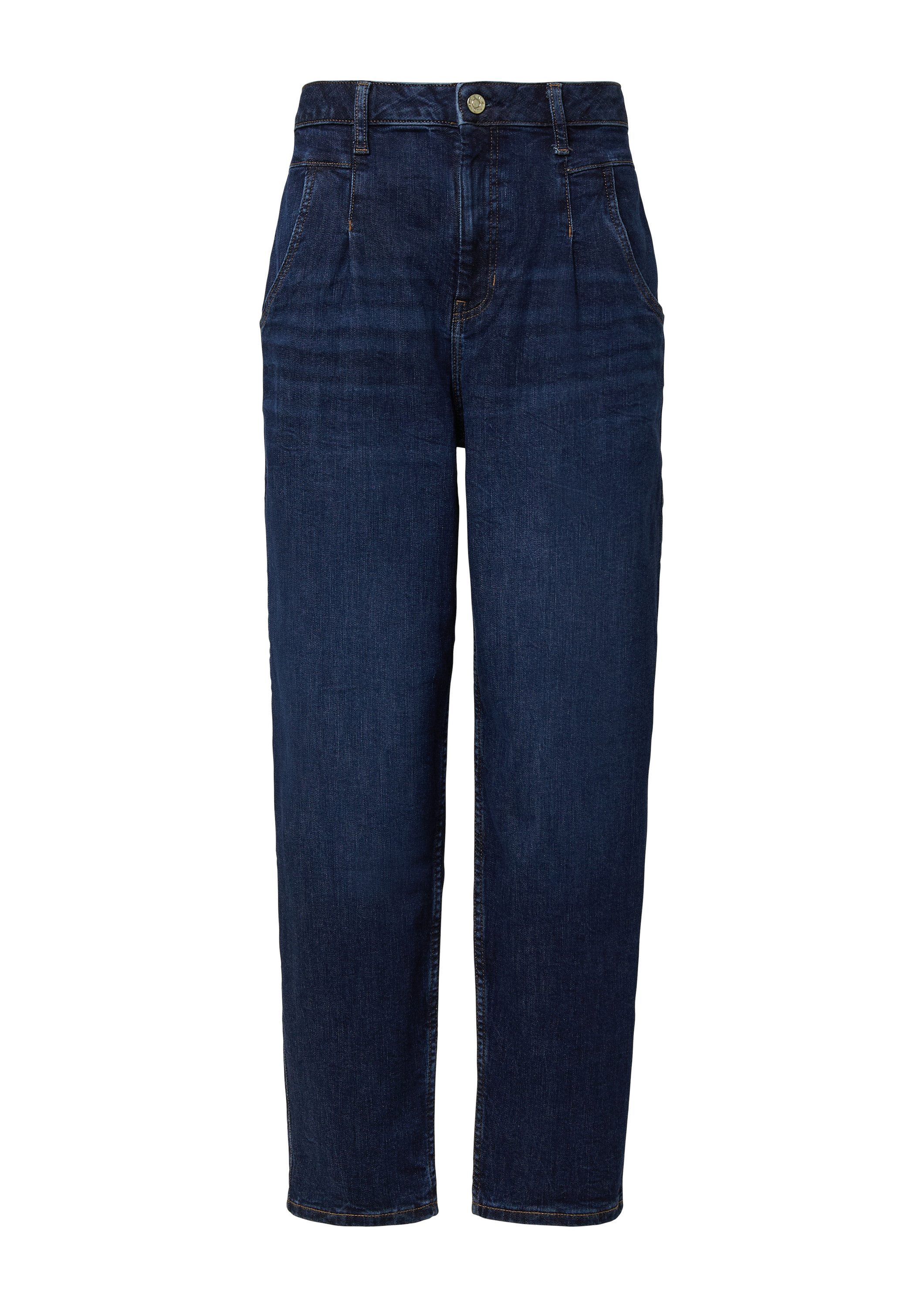 s.Oliver Weite Jeans Jeans-Hose Ankle Jeans / Regular Fit / High Rise / Bar günstig online kaufen