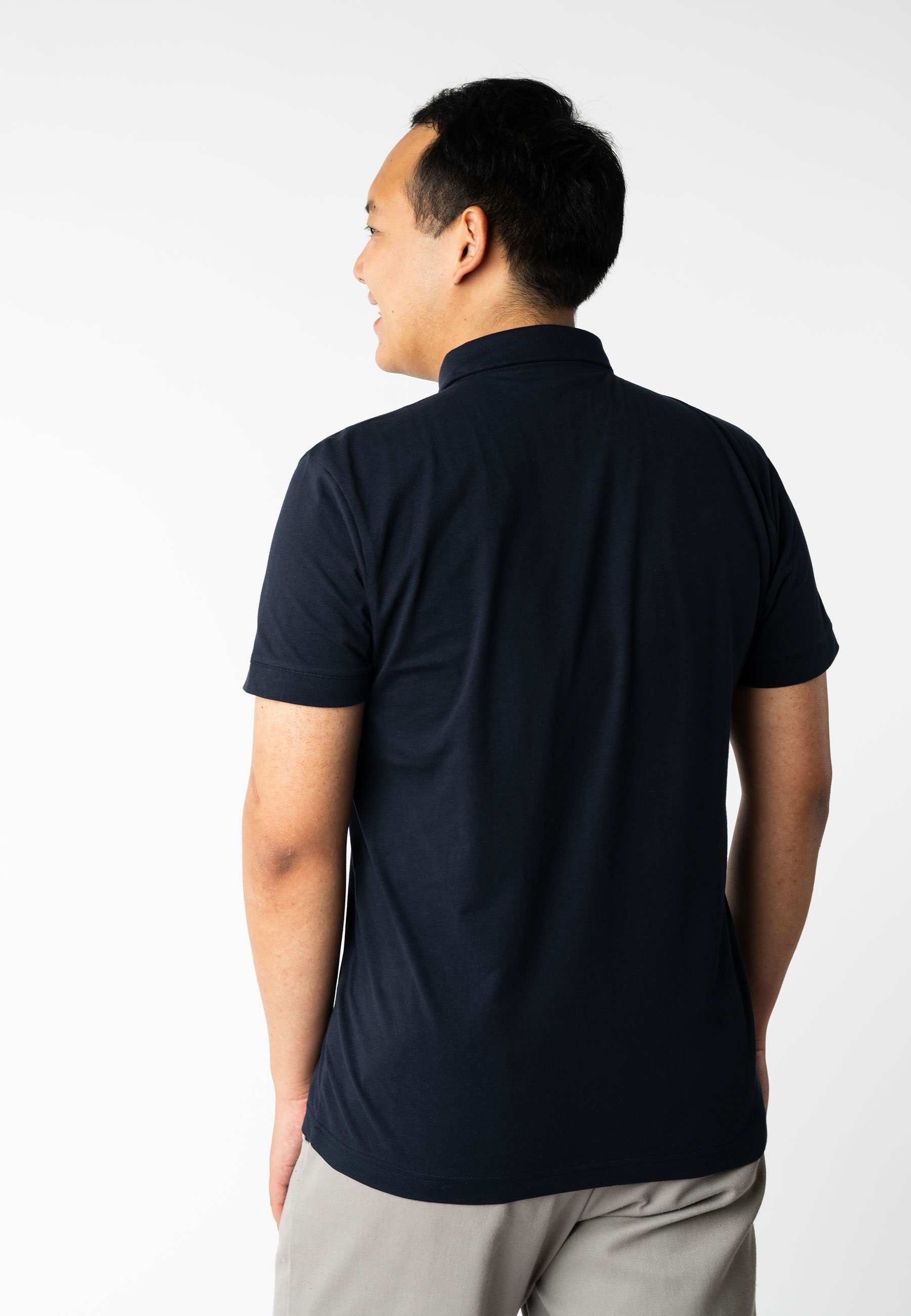 MELA Poloshirt Poloshirt JASPAL kurze Knopfleiste günstig online kaufen