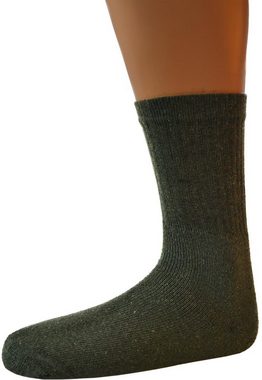 normani Sportsocken 10 Paar Outdoor-Socken ARMY (10er-Set, 10 Paar) nicht einlaufend oder filzend