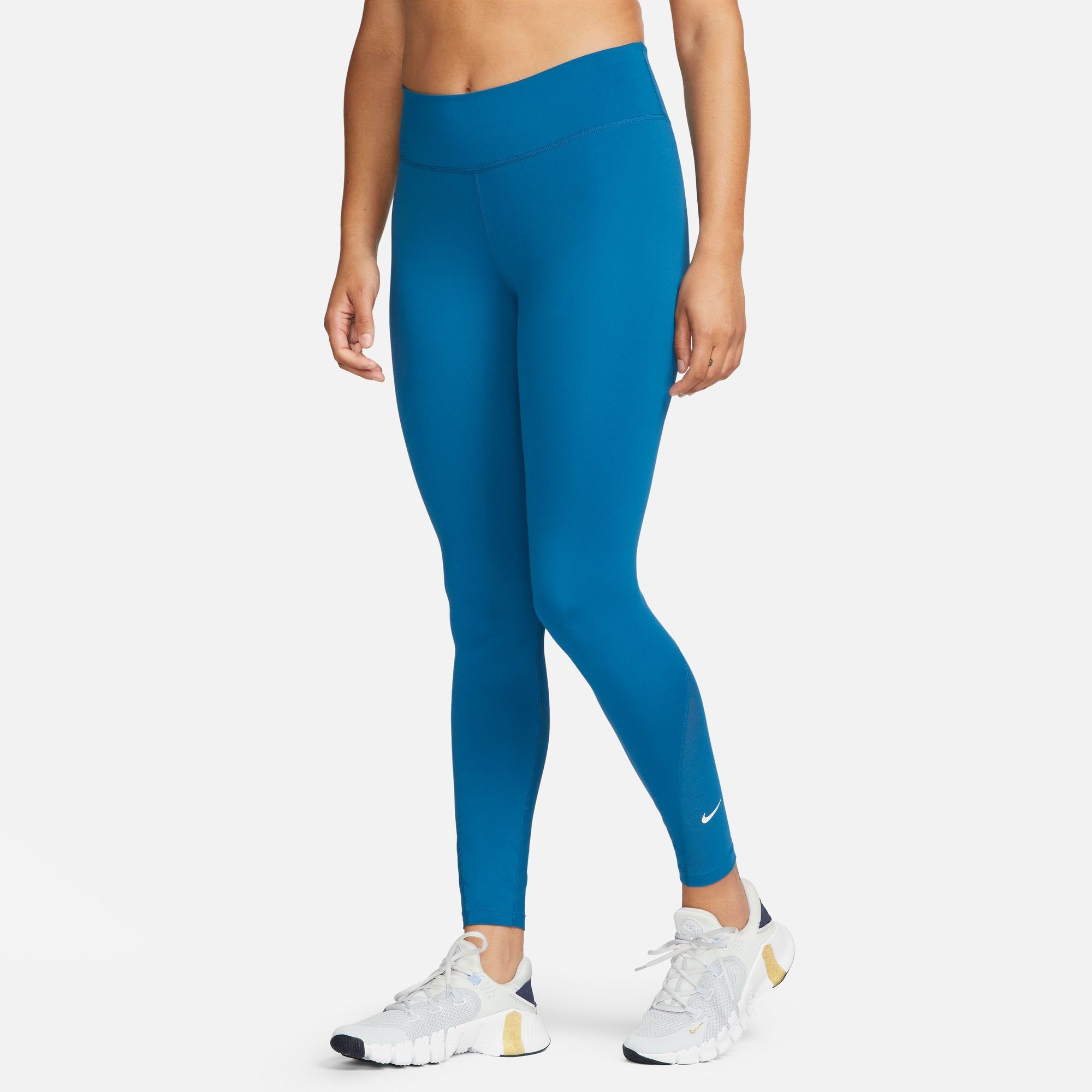 Nike Trainingstights ONE WOMEN'S MID-RISE / MESH-PANELED LEGGINGS