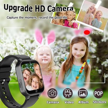 Kaacly D07 Smartwatch (1,54 Zoll), mit Schrittzähler Spiele Kamera Stoppuhr WeckerTouchscreenTaschenlampe