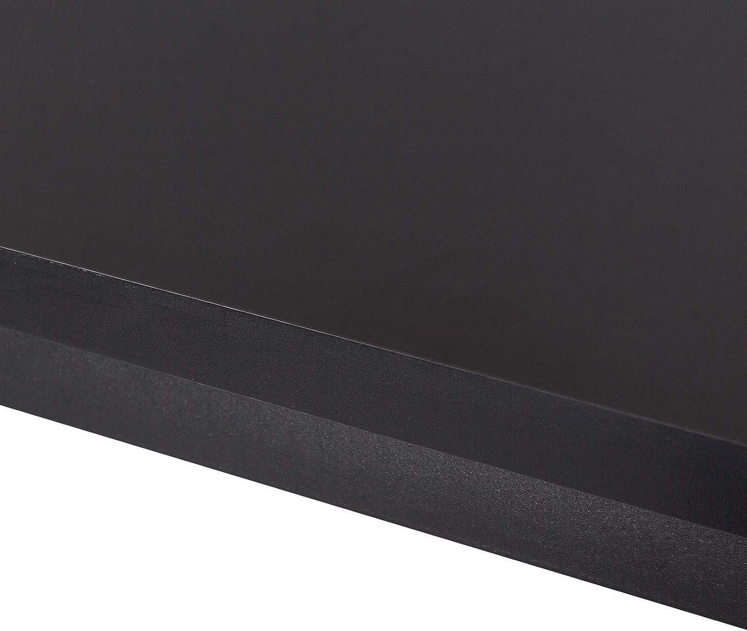 Schwarz Tischplatte aus schwarz Metallgestell, | Woltu (1-St), MDF, 120x40x100cm Bartisch