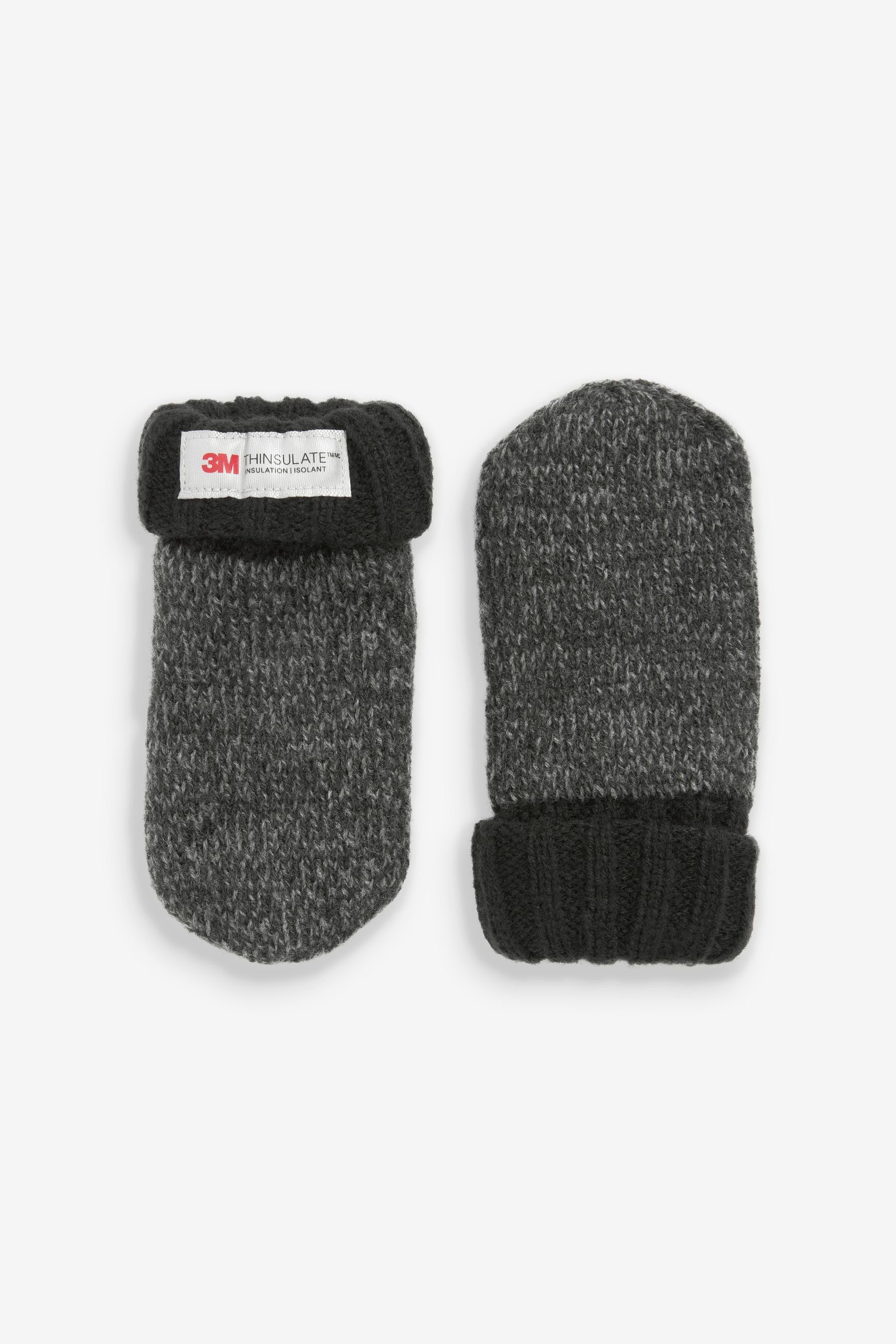 Fausthandschuhe, Fäustlinge Thinsulate™ Charcoal Grey 2er-Pack Next