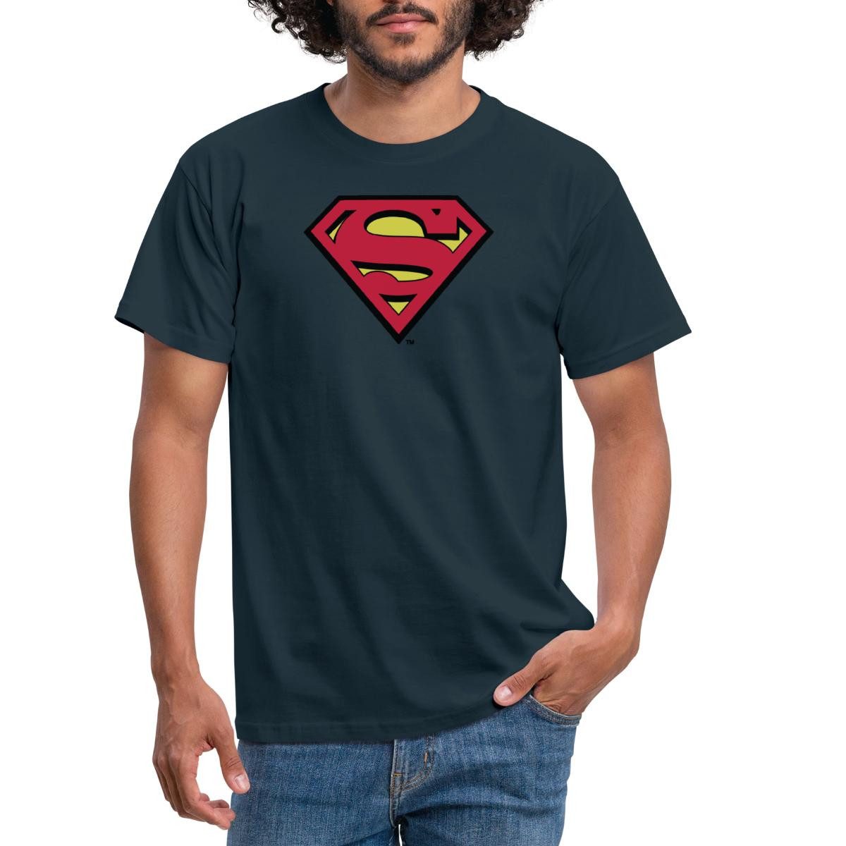 Spreadshirt T-Shirt DC Comics Superman Logo Original Karneval Männer T-Shirt (1-tlg)
