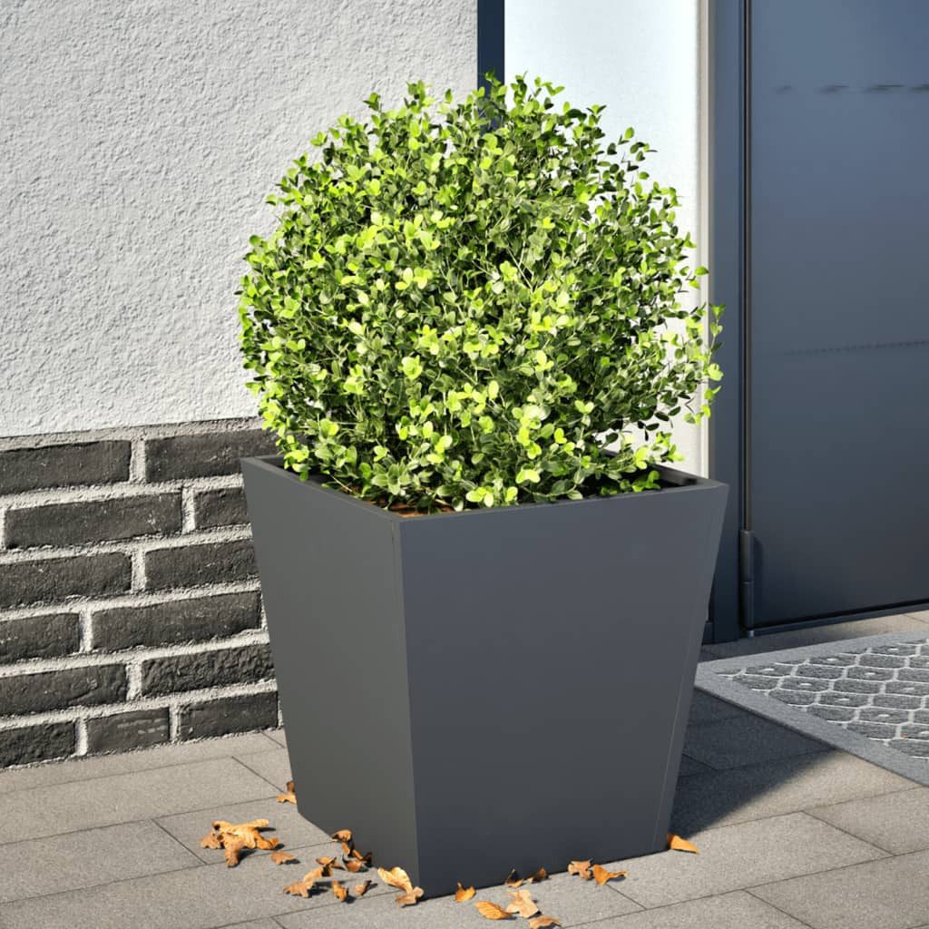 Thumbnail - vidaXL Pflanzkübel Pflanzkübel Blumenkübel Pflanzcontainer Pflanzgefäße Anthrazit 40x40x4