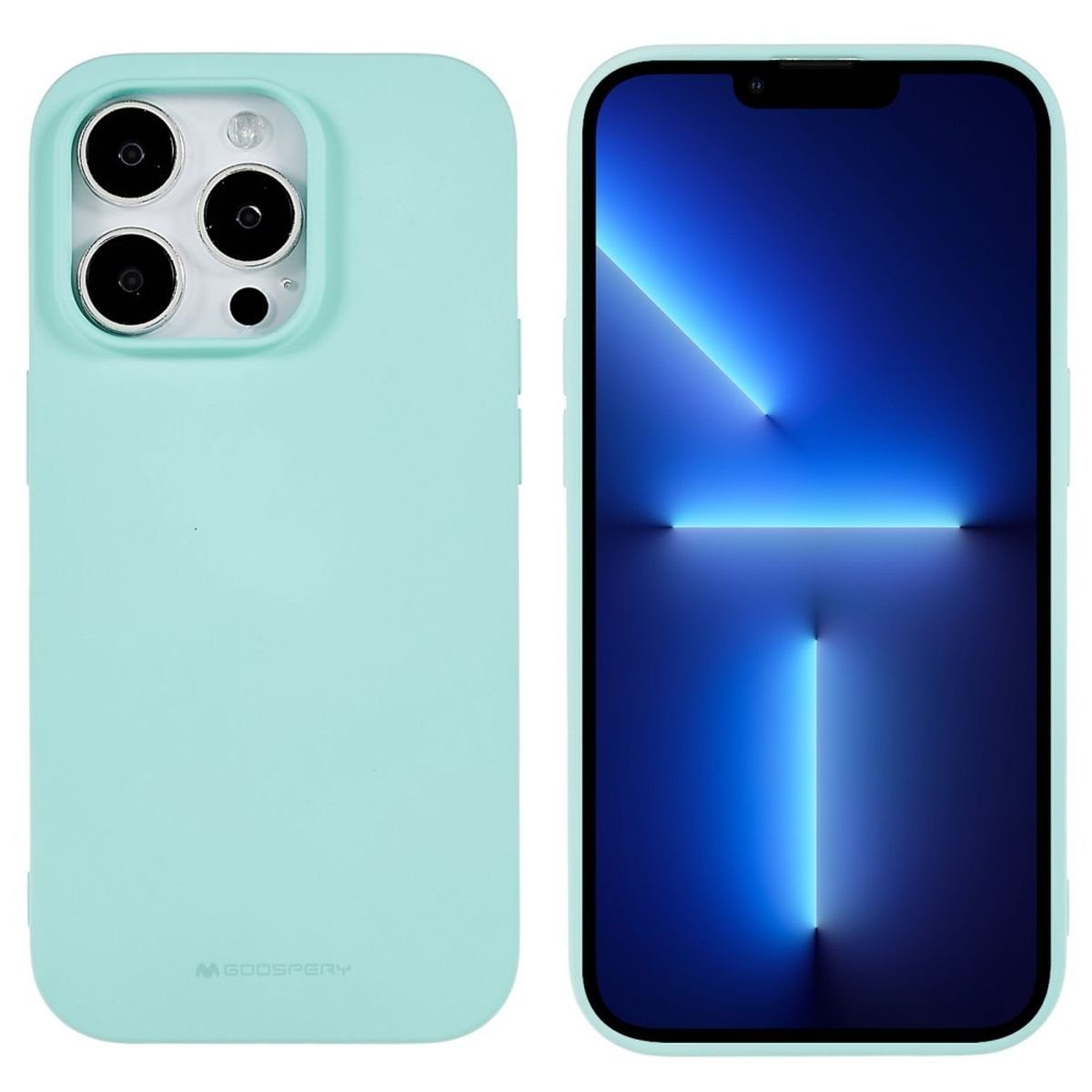 CoverKingz Handyhülle Hülle für Apple iPhone 14 Pro Handyhülle Silikon Case Cover Bumper 15,54 cm (6,12 Zoll), Schutzhülle Handyhülle Silikoncover Softcase farbig