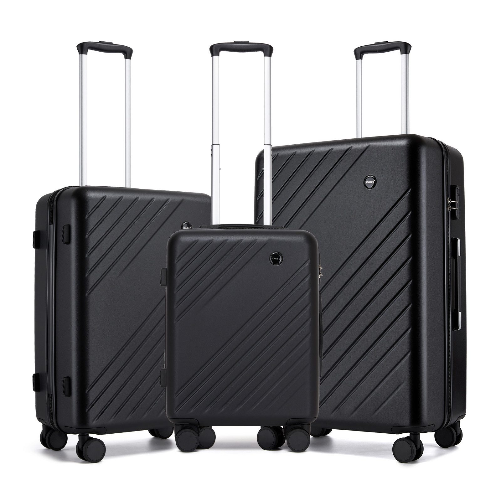 KONO Koffer Hartschalenkoffer 20/24/28 Zoll, ABS+PC, Leichter Reisekoffer
