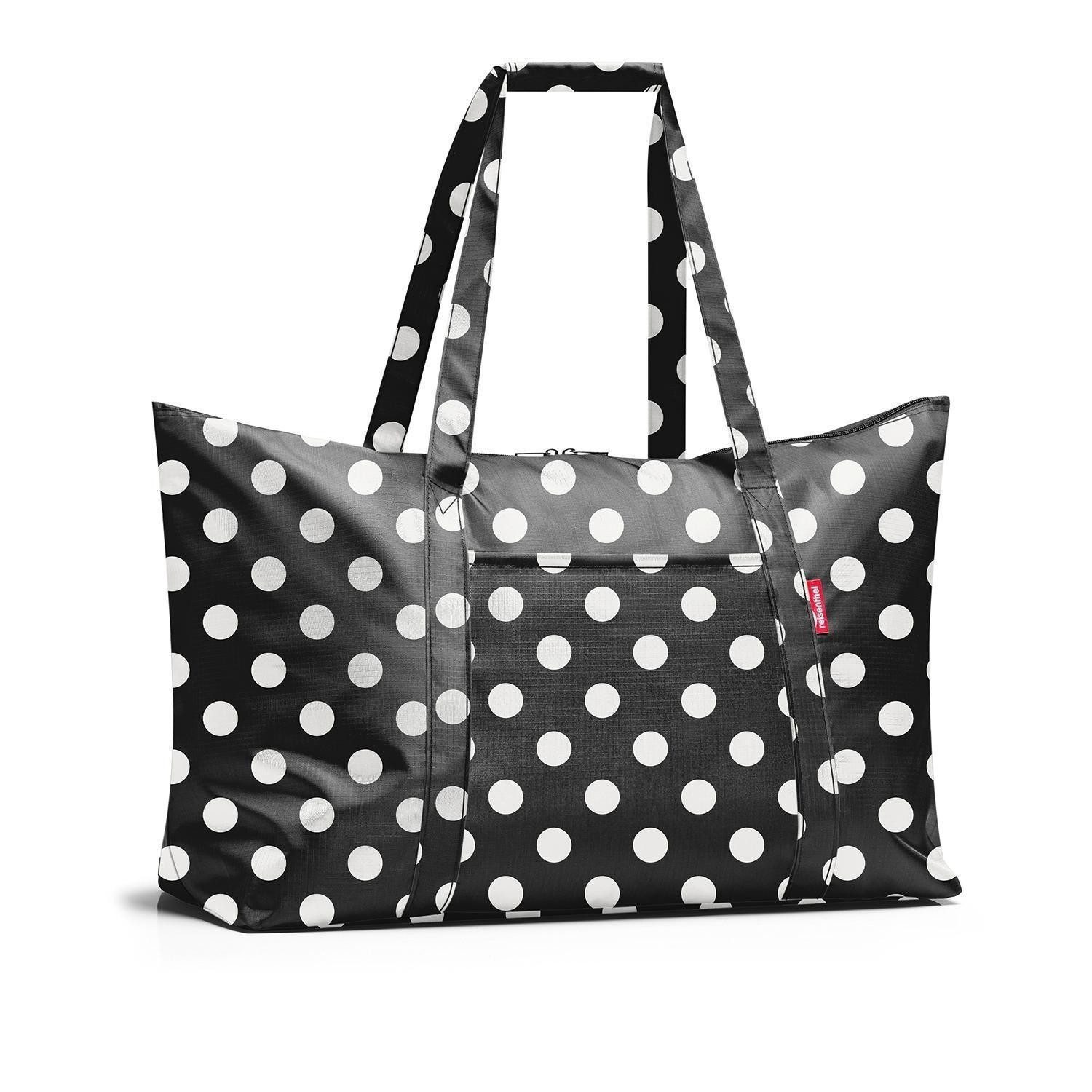Reisetasche MINI MAXI TRAVELBAG, 30 Liter, Schwarz, Weiß