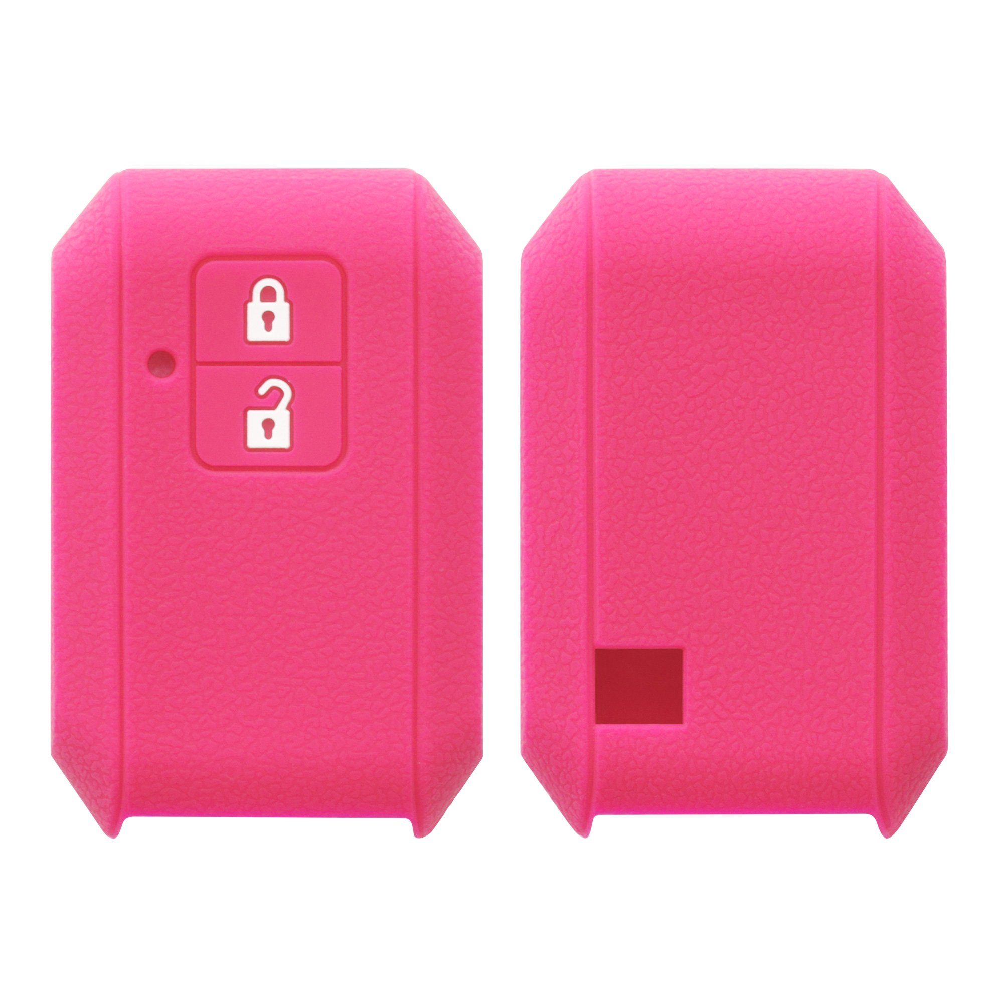 kwmobile Schlüsseltasche Autoschlüssel Silikon Hülle für Suzuki, Schlüsselhülle Schlüssel Case Cover Pink