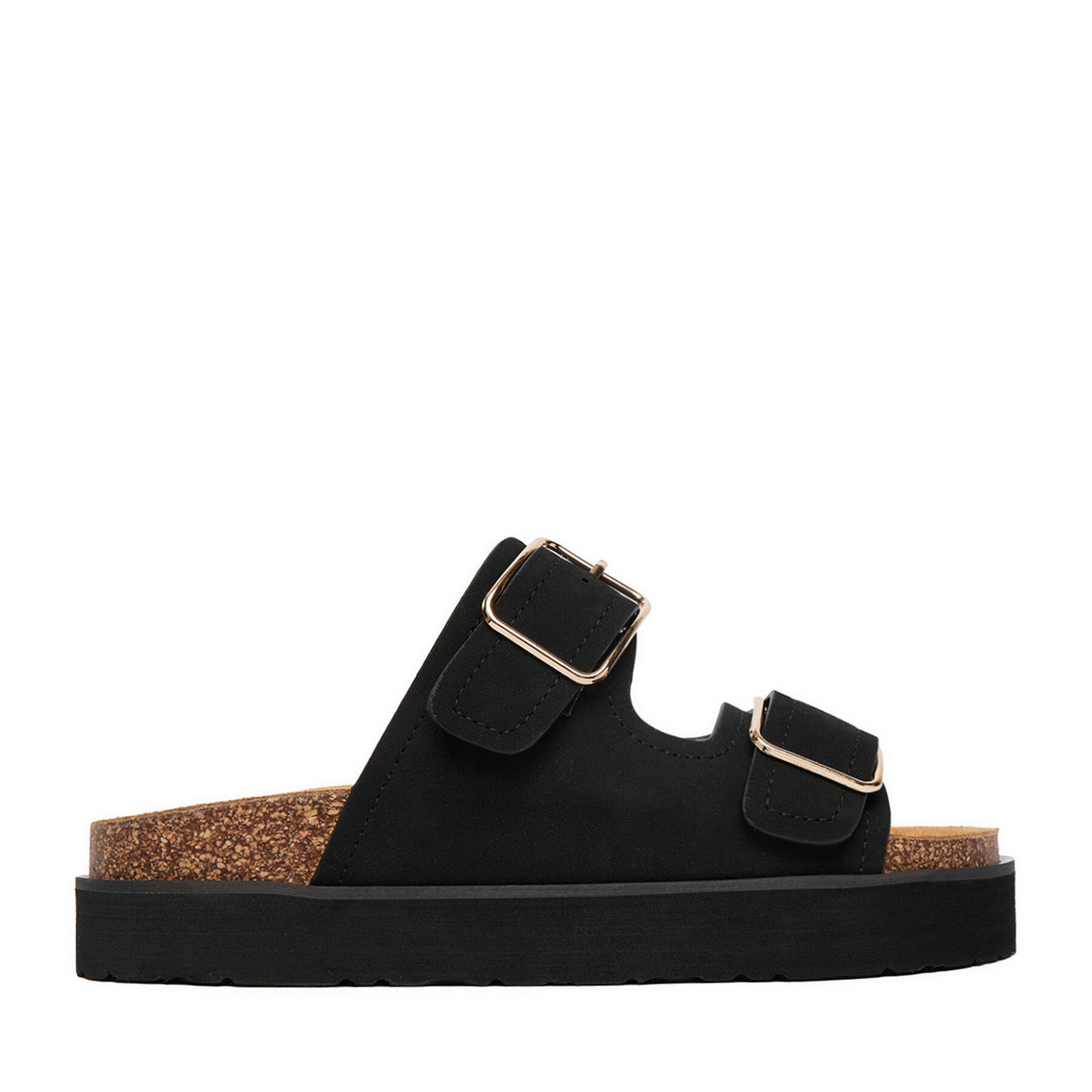 DeeZee Deezee Damen-Flip-Flops Schwarz Badepantolette
